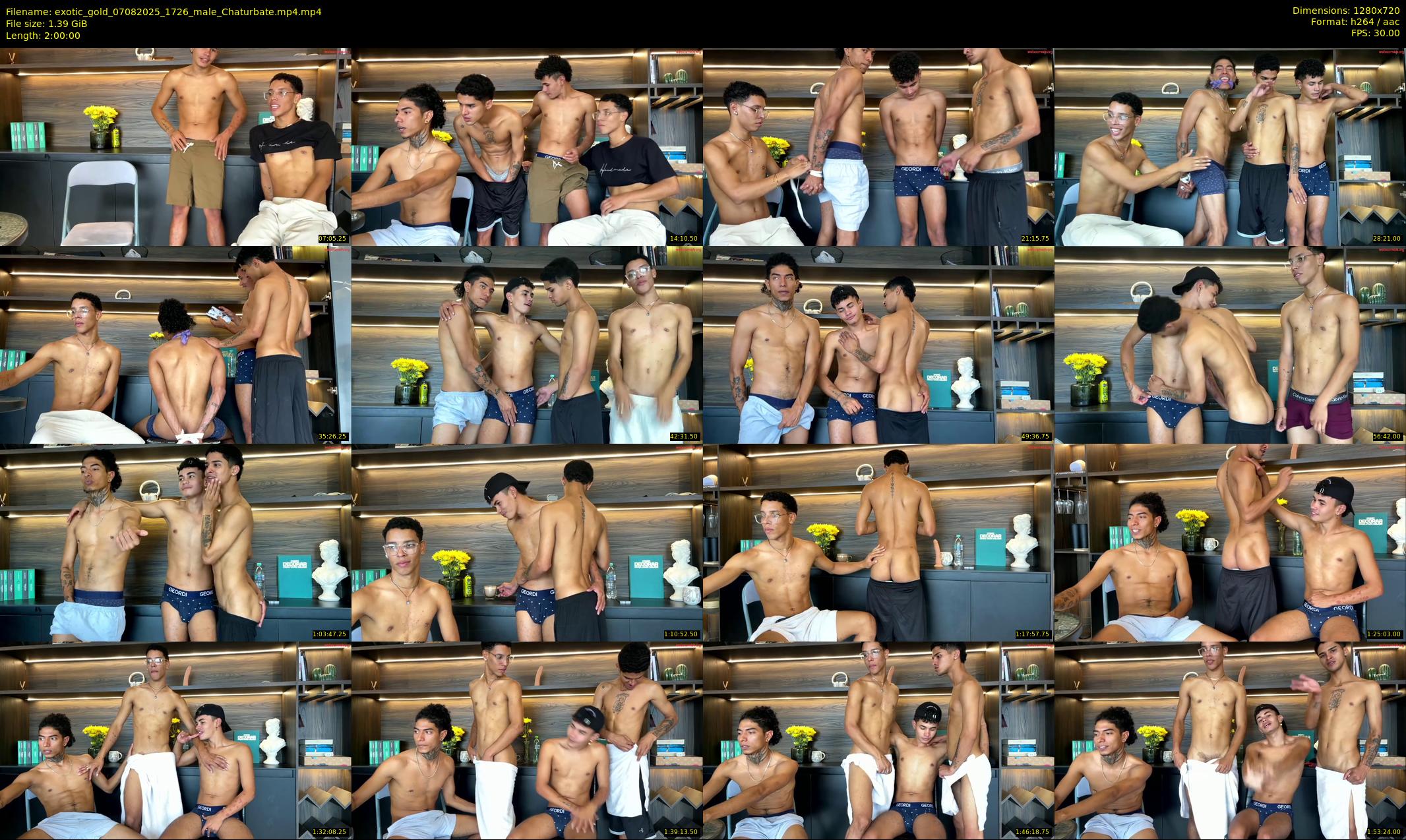 exotic_gold — 120 minute Chaturbate male cam show recording, 720p, Aug 7, 2025