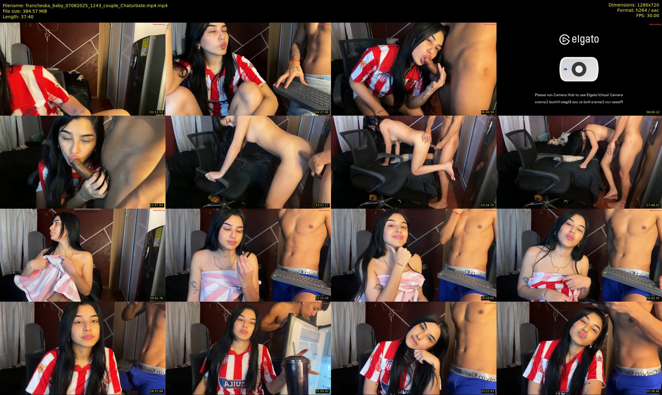 francheska_baby — 38 minute Chaturbate couple cam show recording, 720p, Aug 7, 2025