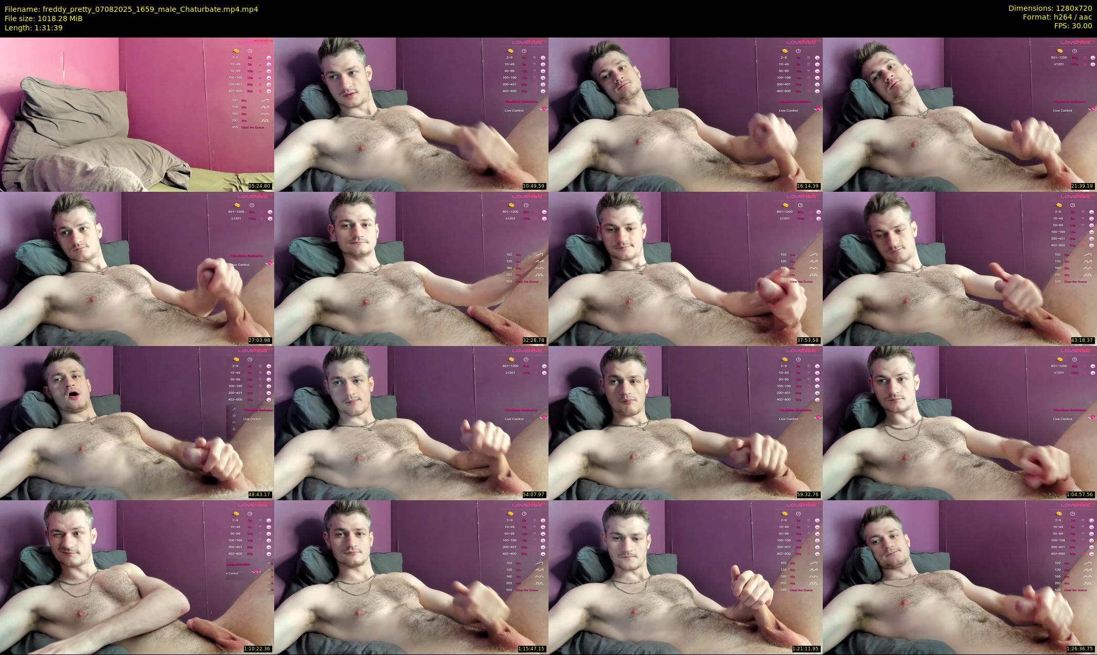 freddy_pretty — 92 minute Chaturbate male cam show recording, 720p, Aug 7, 2025