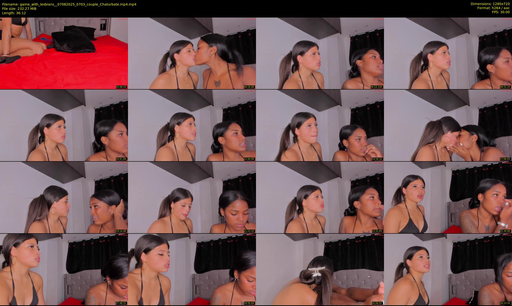 game_with_lesbians_ — 37 minute Chaturbate couple cam show recording, 720p, Aug 7, 2025