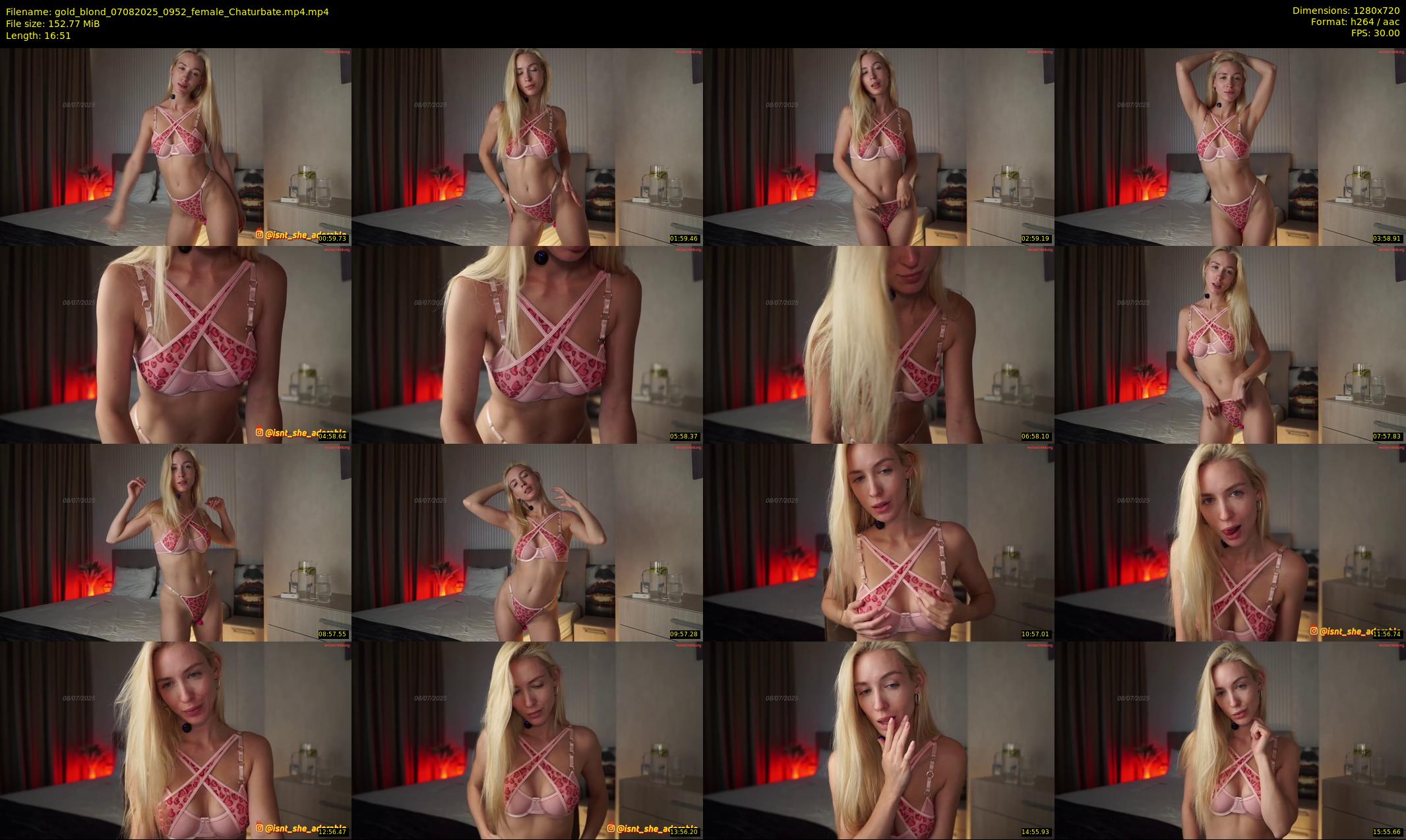 gold_blond — 17 minute Chaturbate female cam show recording, 720p, Aug 7, 2025