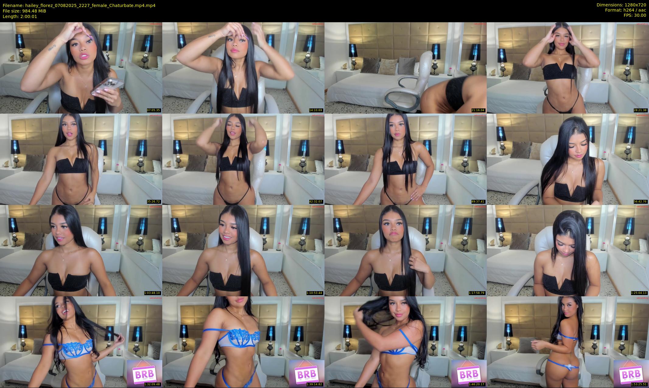 hailey_florez — 121 minute Chaturbate female cam show recording, 720p, Aug 7, 2025