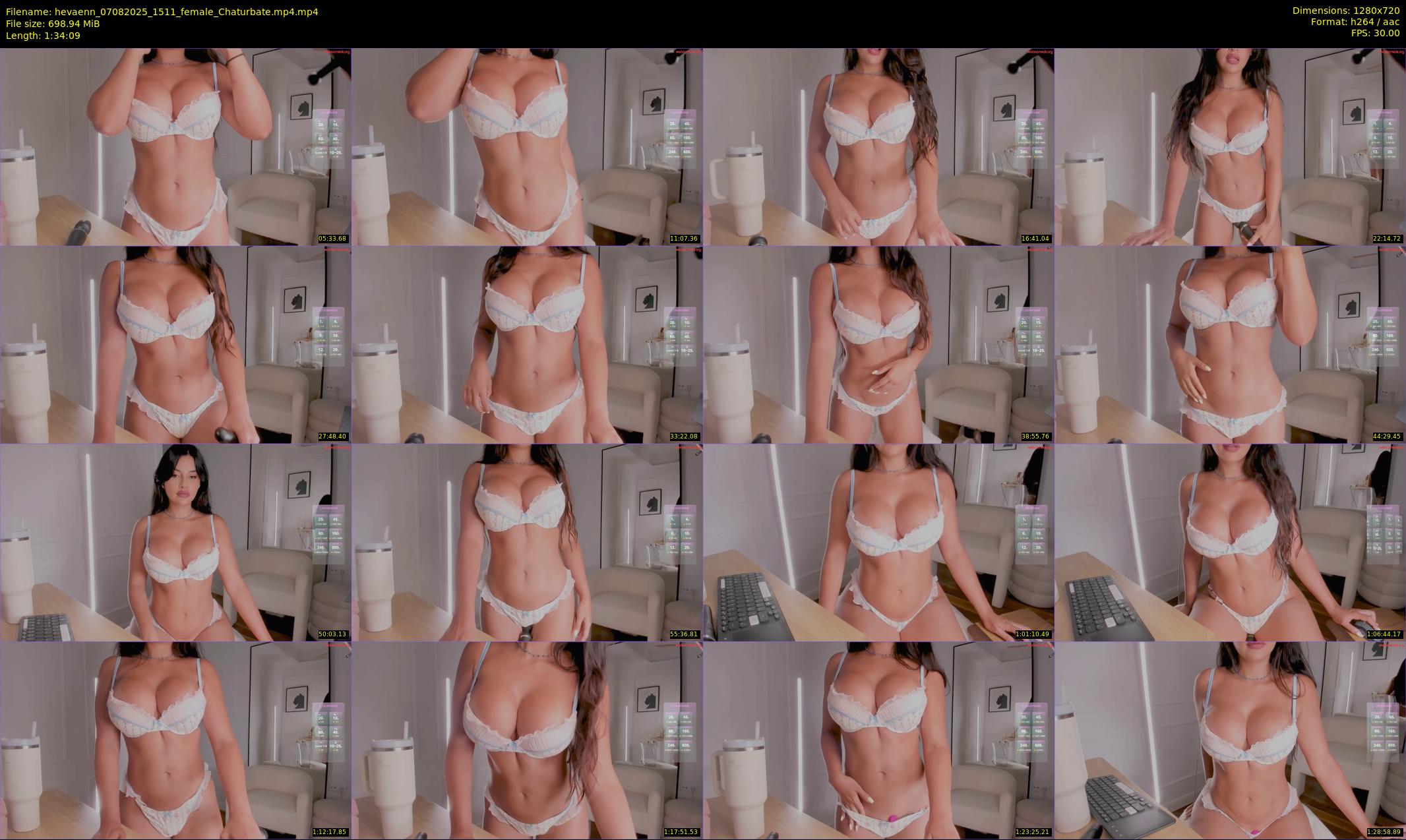 hevaenn — 95 minute Chaturbate female cam show recording, 720p, Aug 7, 2025