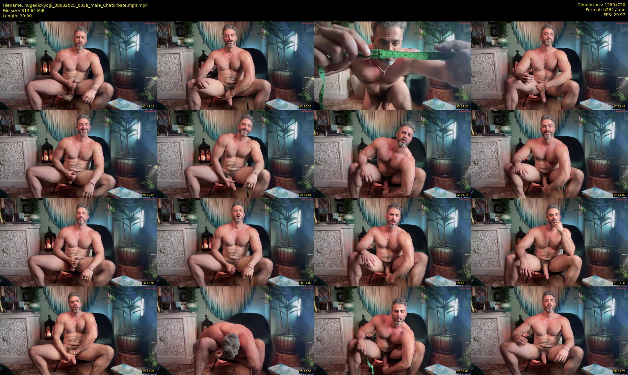 hugedickyogi — 31 minute Chaturbate male cam show recording, 720p, Aug 8, 2025
