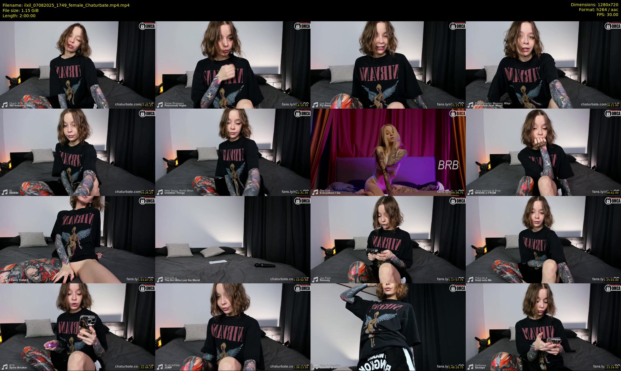 ilxil — 120 minute Chaturbate female cam show recording, 720p, Aug 7, 2025