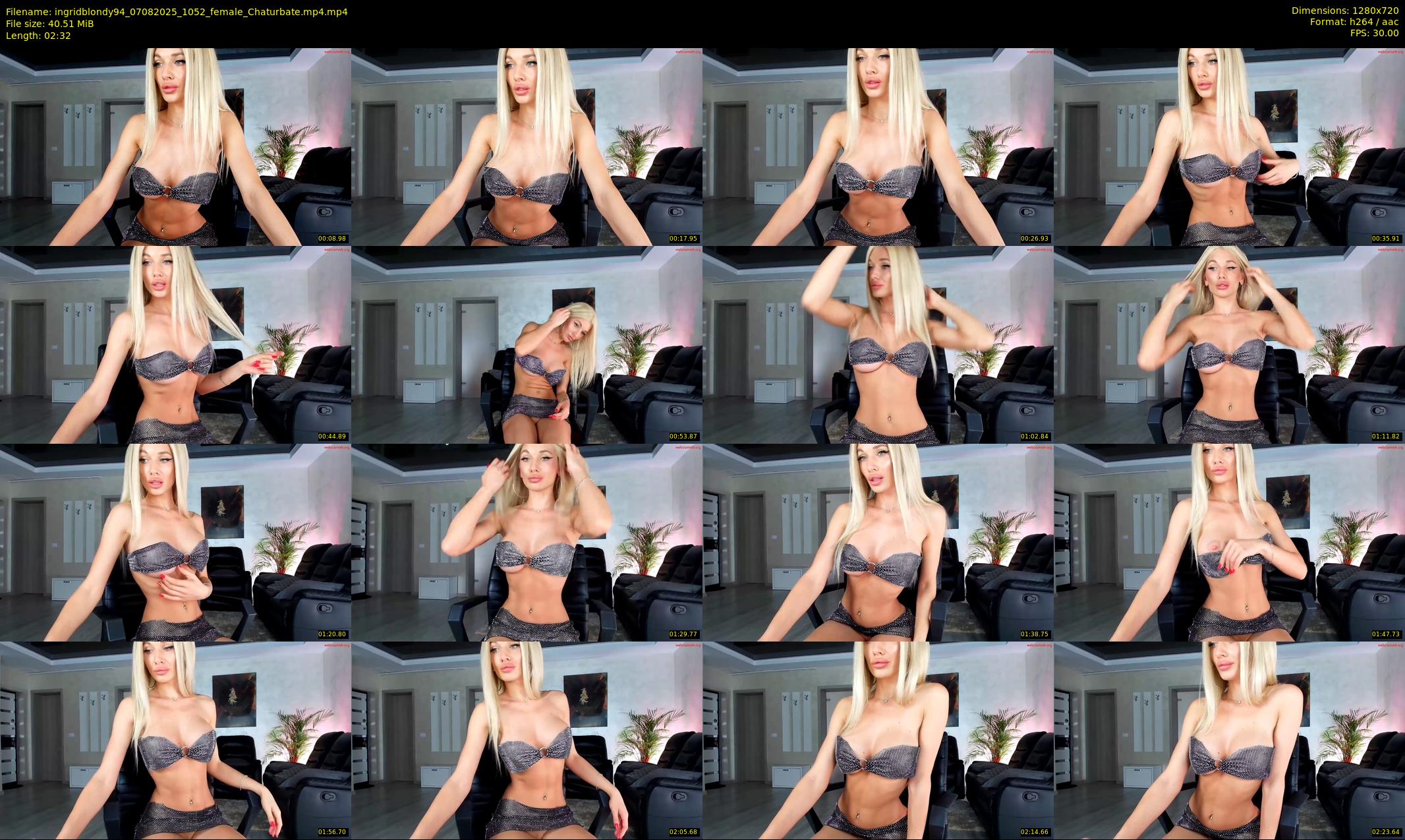 ingridblondy94 — 3 minute Chaturbate female cam show recording, 720p, Aug 7, 2025