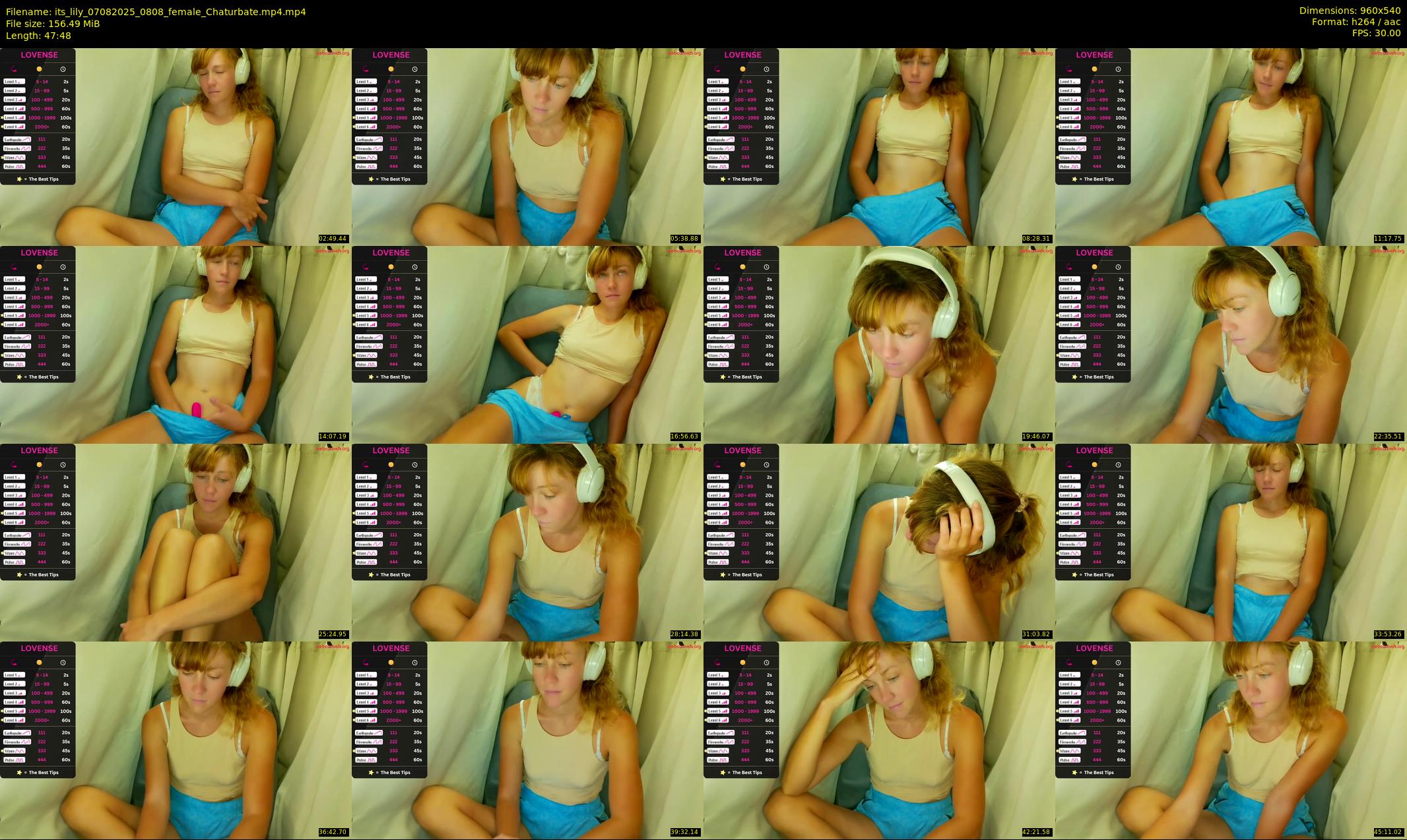 its_lily — 48 minute Chaturbate female cam show recording, 480p, Aug 7, 2025