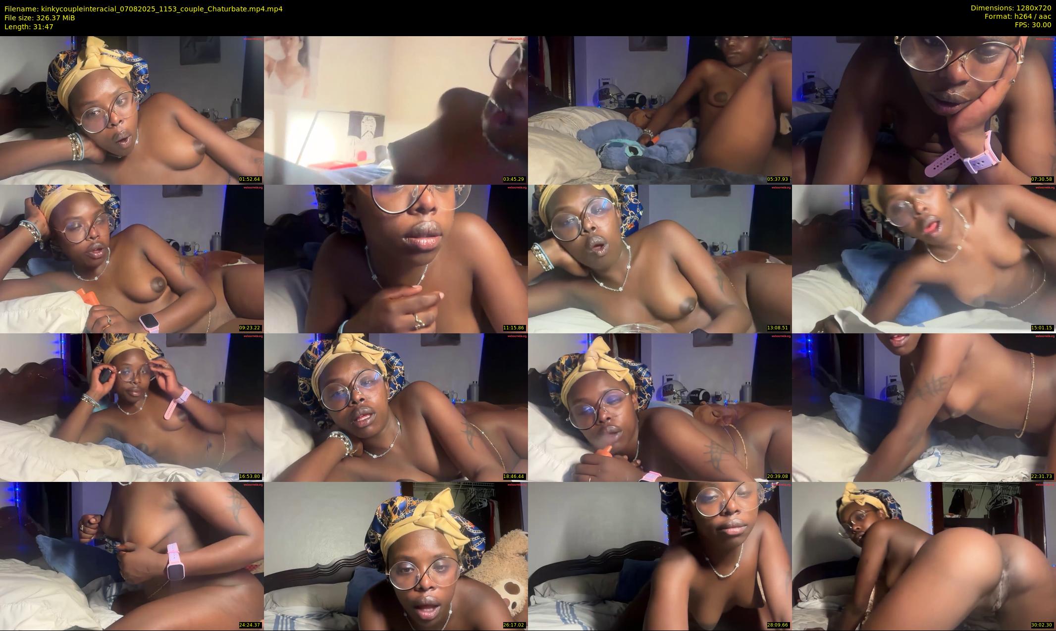 kinkycoupleinteracial — 32 minute Chaturbate couple cam show recording, 720p, Aug 7, 2025