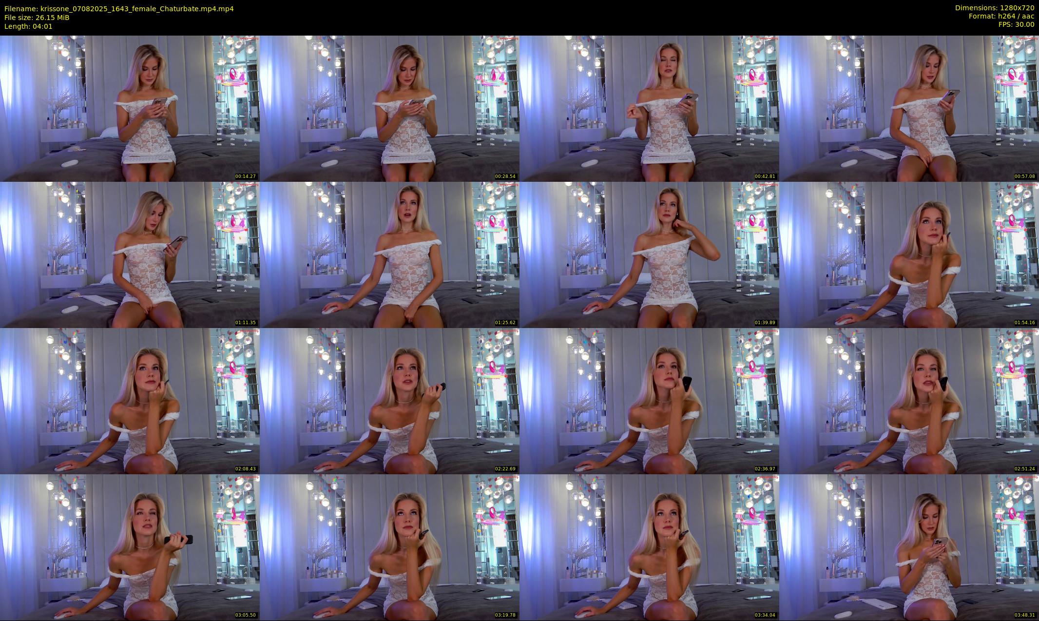 krissone — 5 minute Chaturbate female cam show recording, 720p, Aug 7, 2025