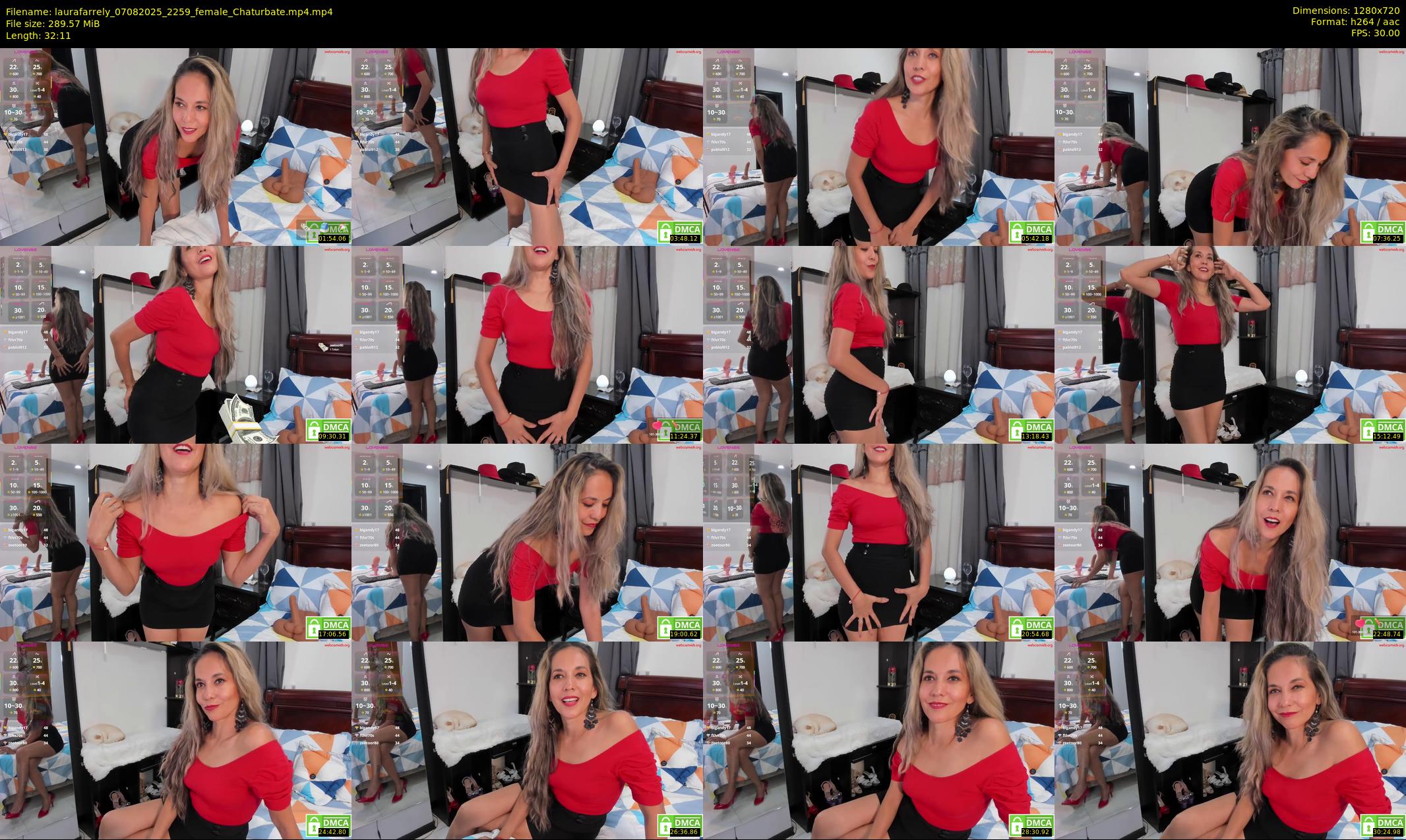 laurafarrely — 33 minute Chaturbate female cam show recording, 720p, Aug 7, 2025