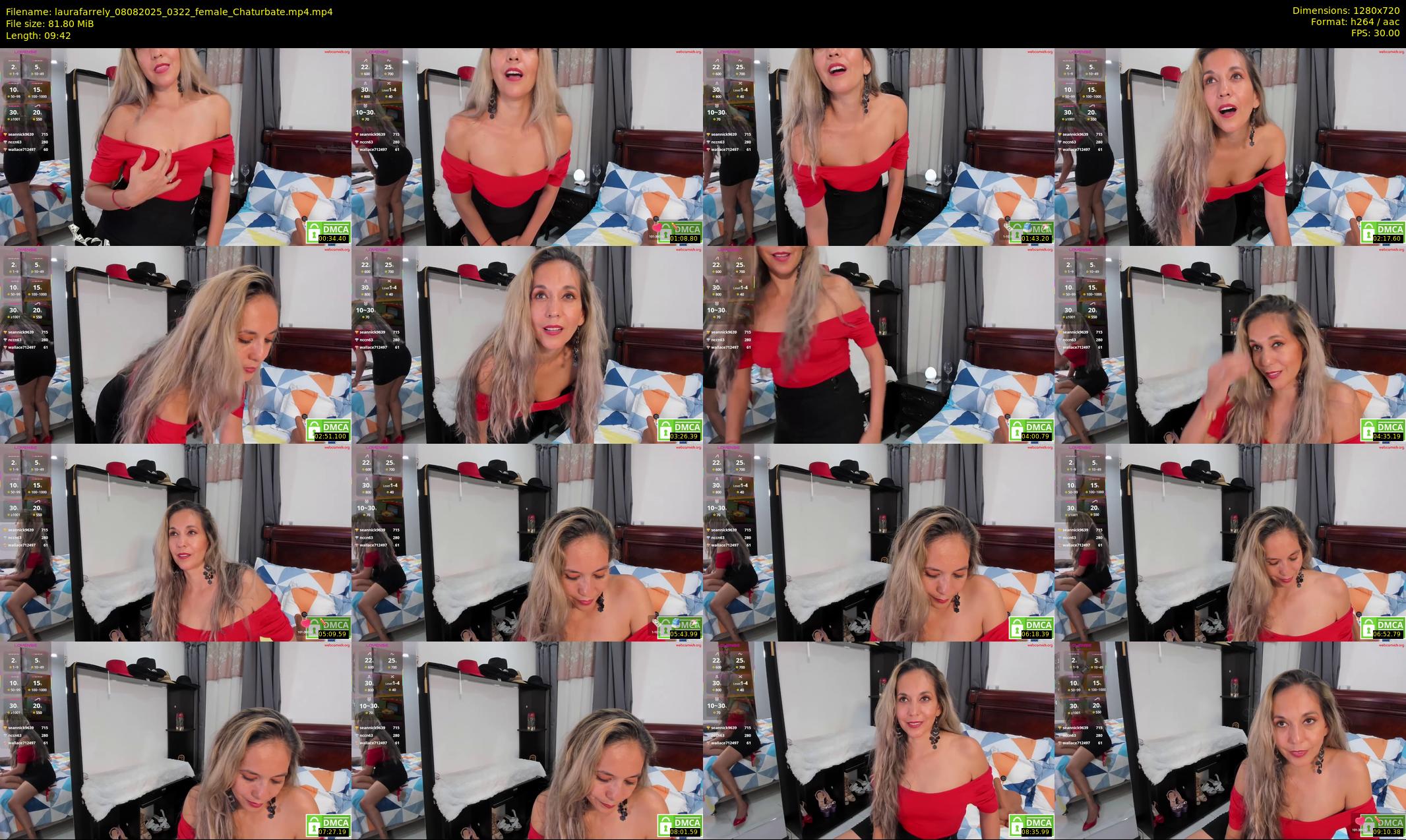 laurafarrely — 10 minute Chaturbate female cam show recording, 720p, Aug 8, 2025