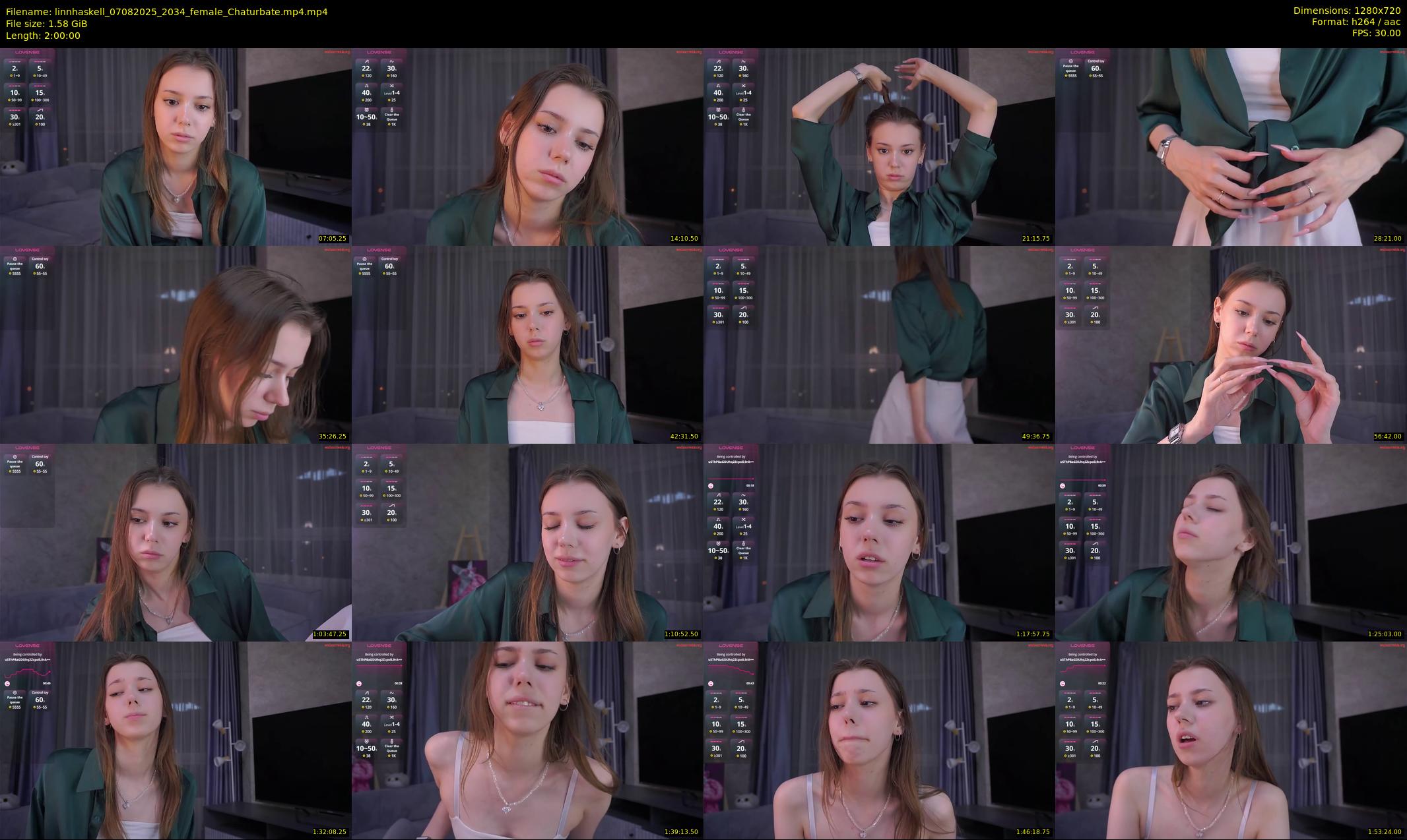 linnhaskell — 120 minute Chaturbate female cam show recording, 720p, Aug 7, 2025