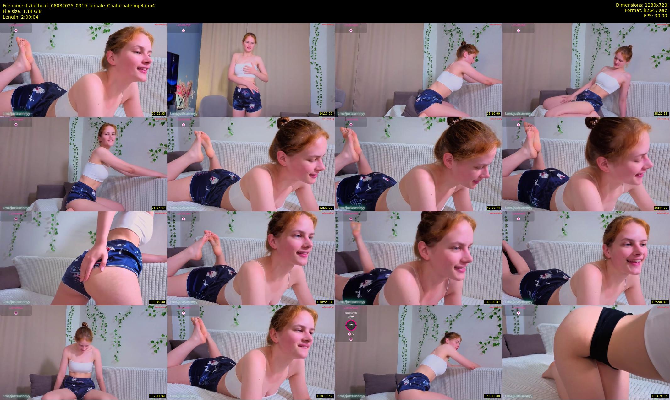 lizbethcoll — 121 minute Chaturbate female cam show recording, 720p, Aug 8, 2025
