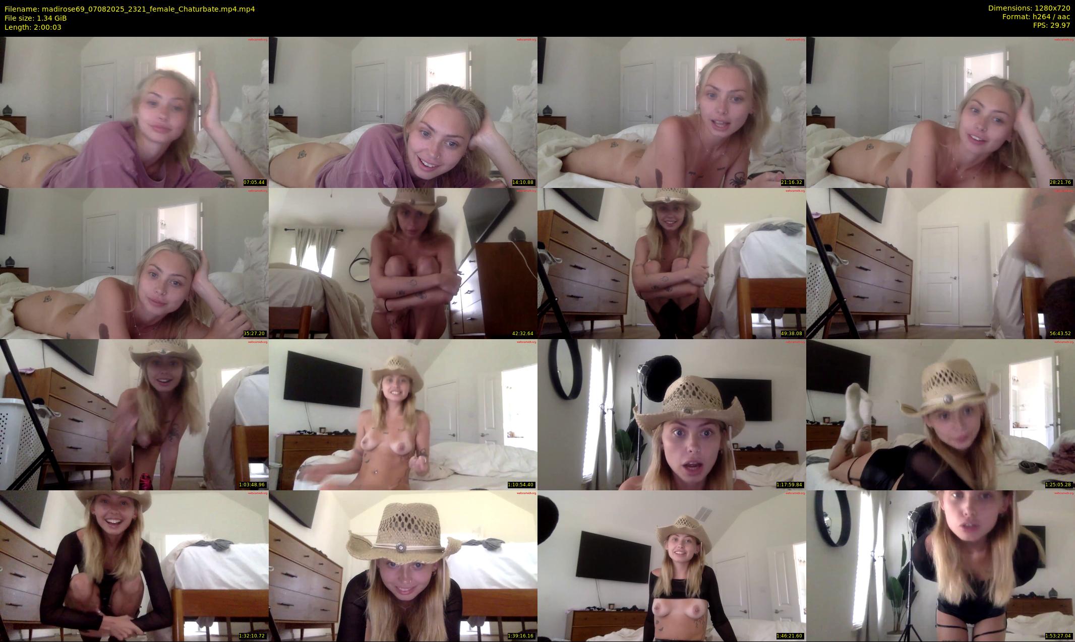 madirose69 — 121 minute Chaturbate female cam show recording, 720p, Aug 7, 2025