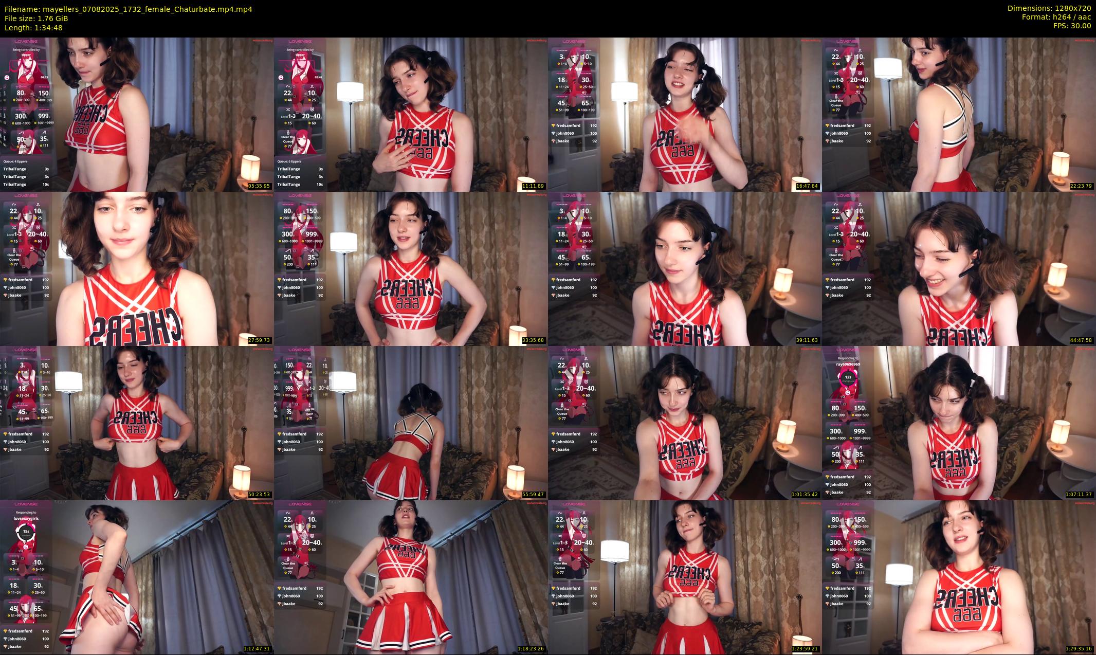 mayellers — 95 minute Chaturbate female cam show recording, 720p, Aug 7, 2025