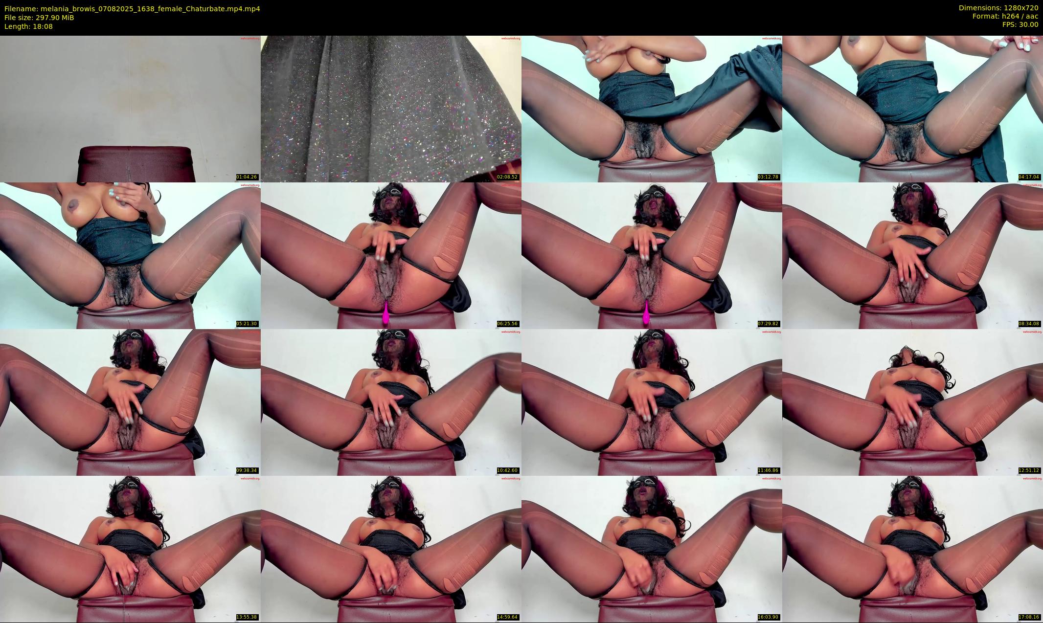 melania_browis — 19 minute Chaturbate female cam show recording, 720p, Aug 7, 2025