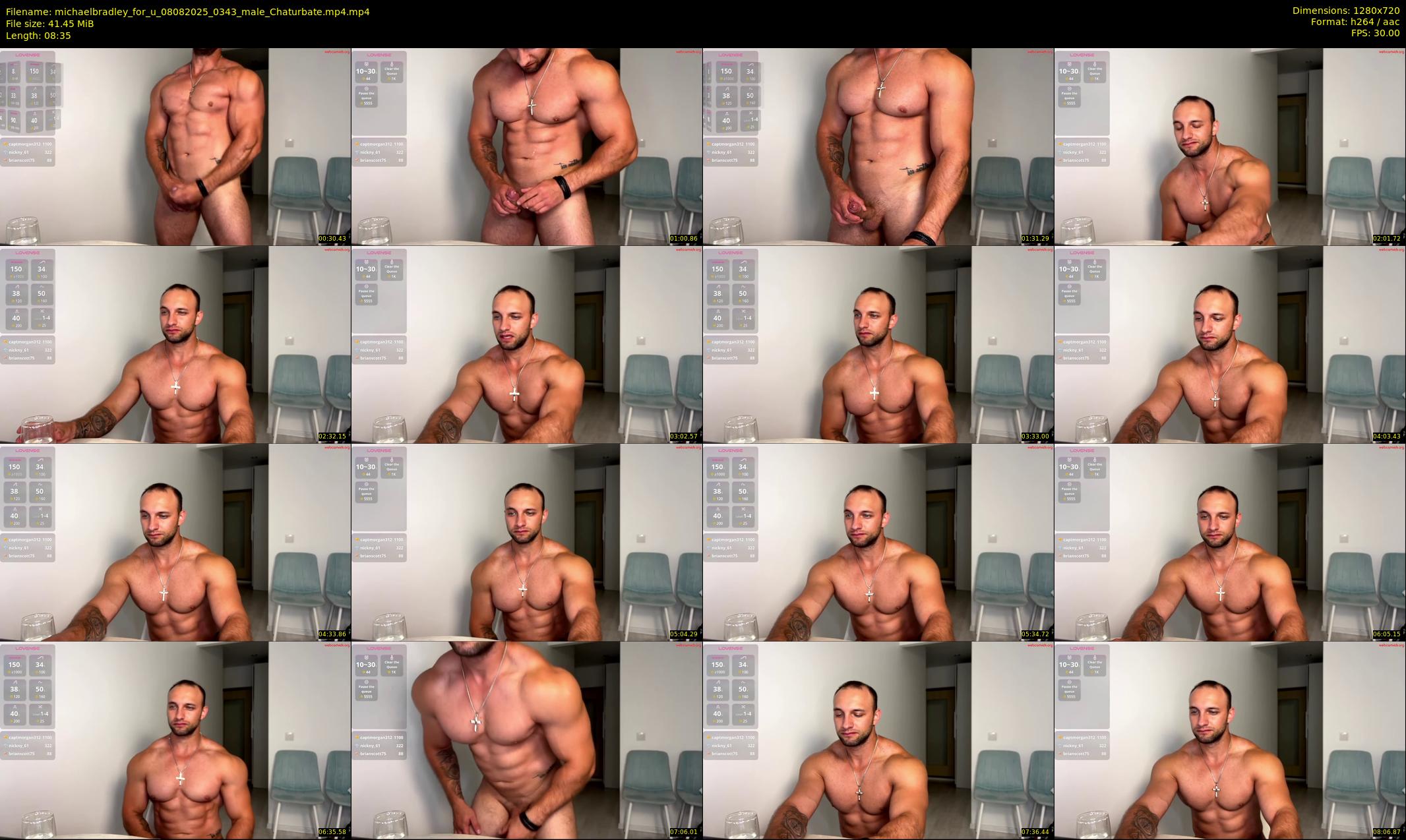 michaelbradley_for_u — 9 minute Chaturbate male cam show recording, 720p, Aug 8, 2025