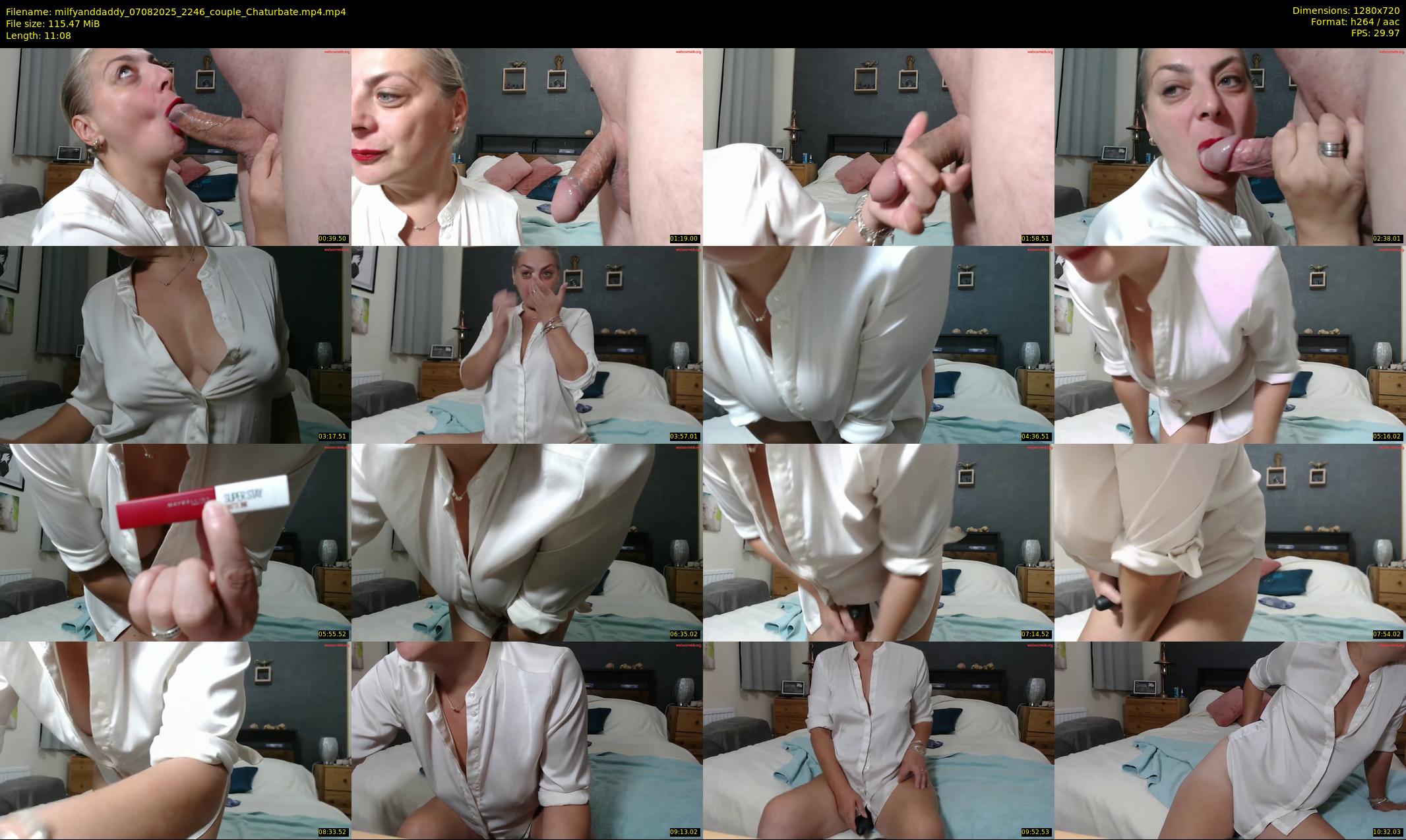milfyanddaddy — 12 minute Chaturbate couple cam show recording, 720p, Aug 7, 2025