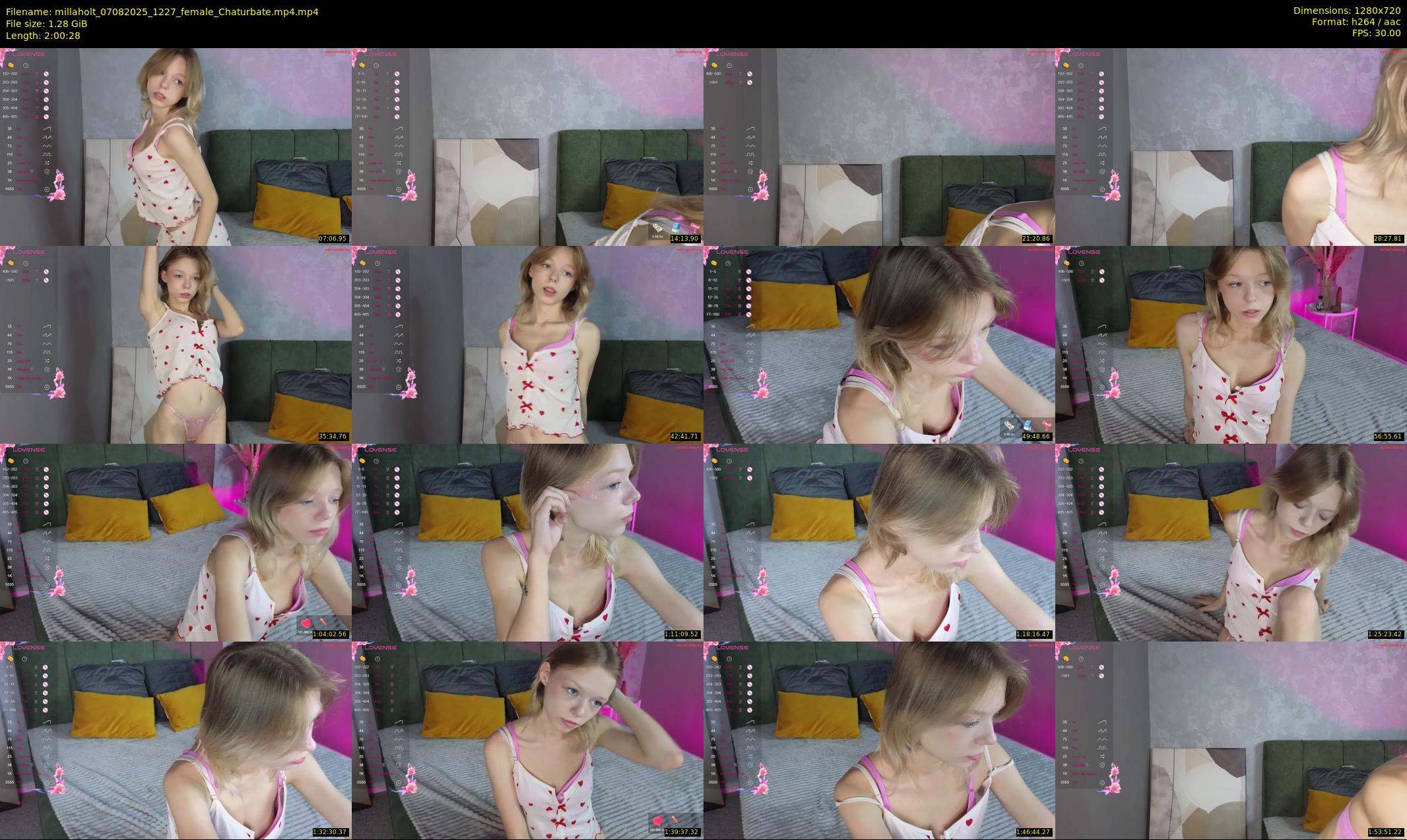 millaholt — 121 minute Chaturbate female cam show recording, 720p, Aug 7, 2025