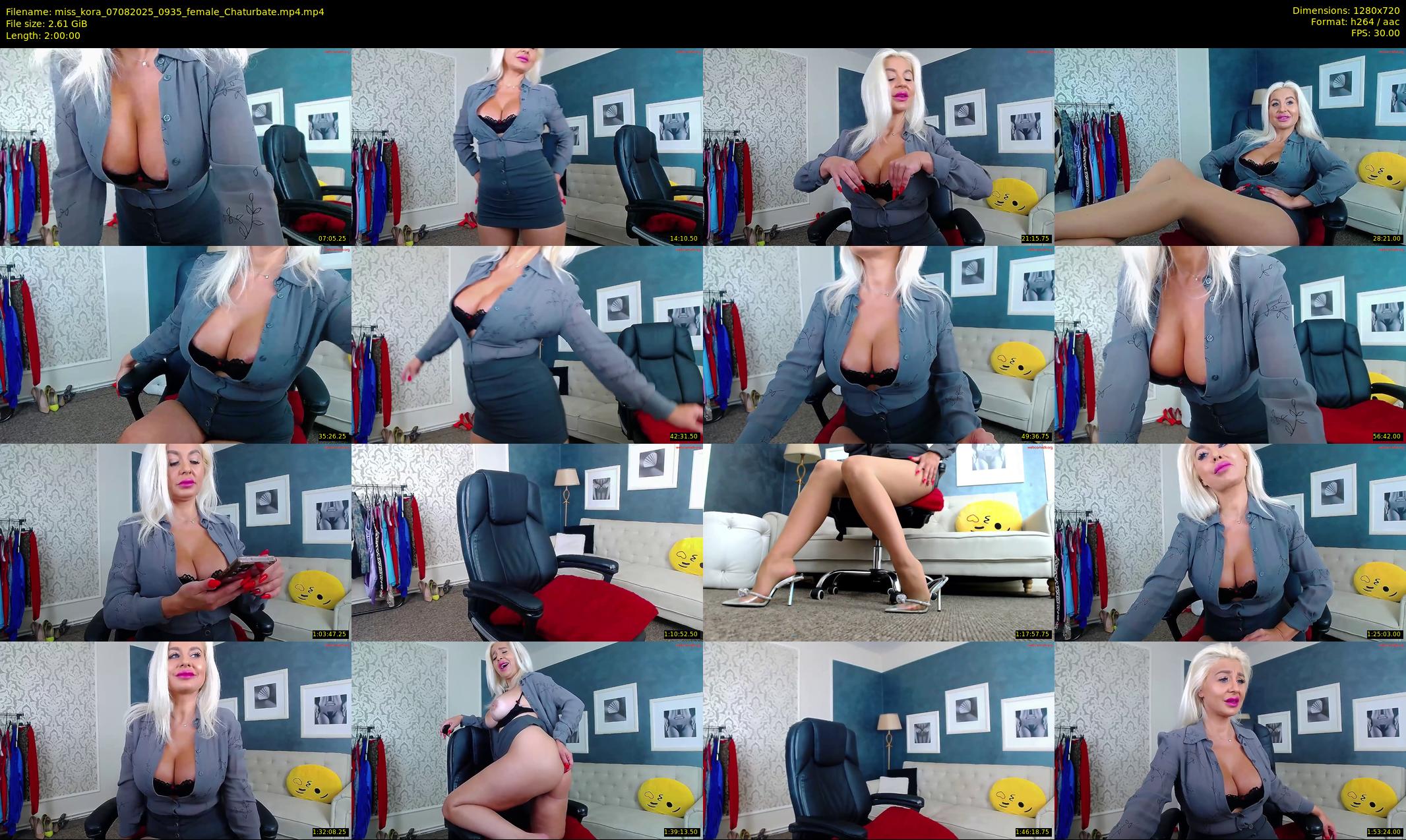 miss_kora — 120 minute Chaturbate female cam show recording, 720p, Aug 7, 2025