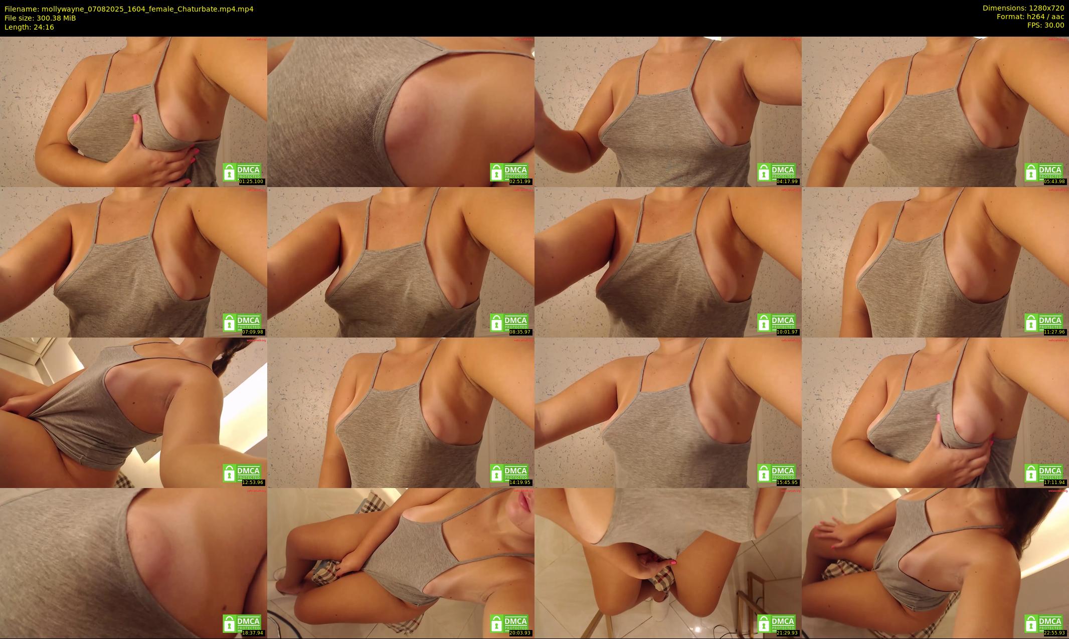 mollywayne — 25 minute Chaturbate female cam show recording, 720p, Aug 7, 2025