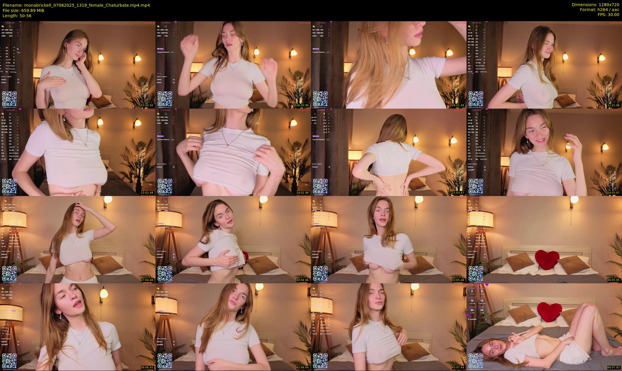 monabrickell — 51 minute Chaturbate female cam show recording, 720p, Aug 7, 2025