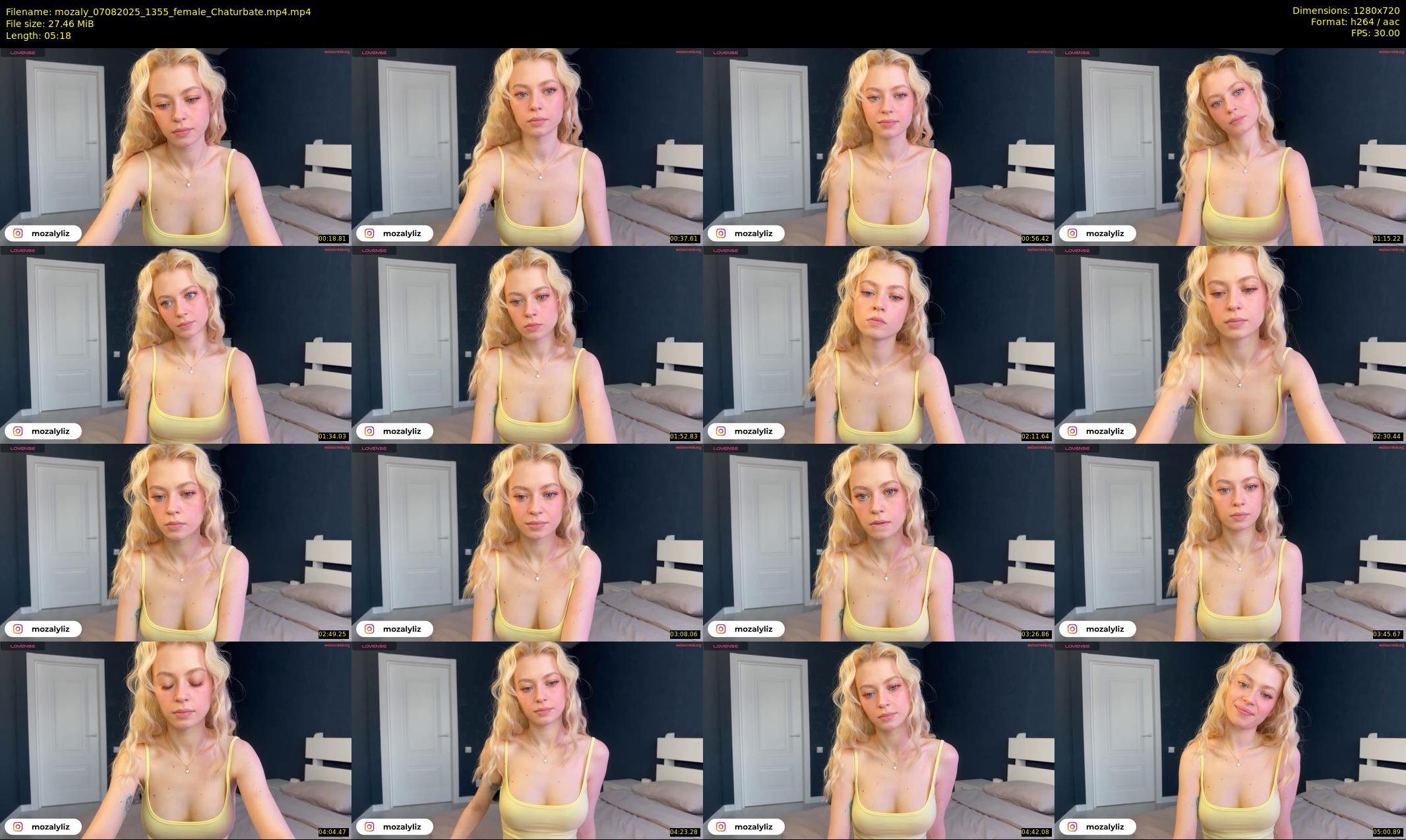 mozaly — 6 minute Chaturbate female cam show recording, 720p, Aug 7, 2025