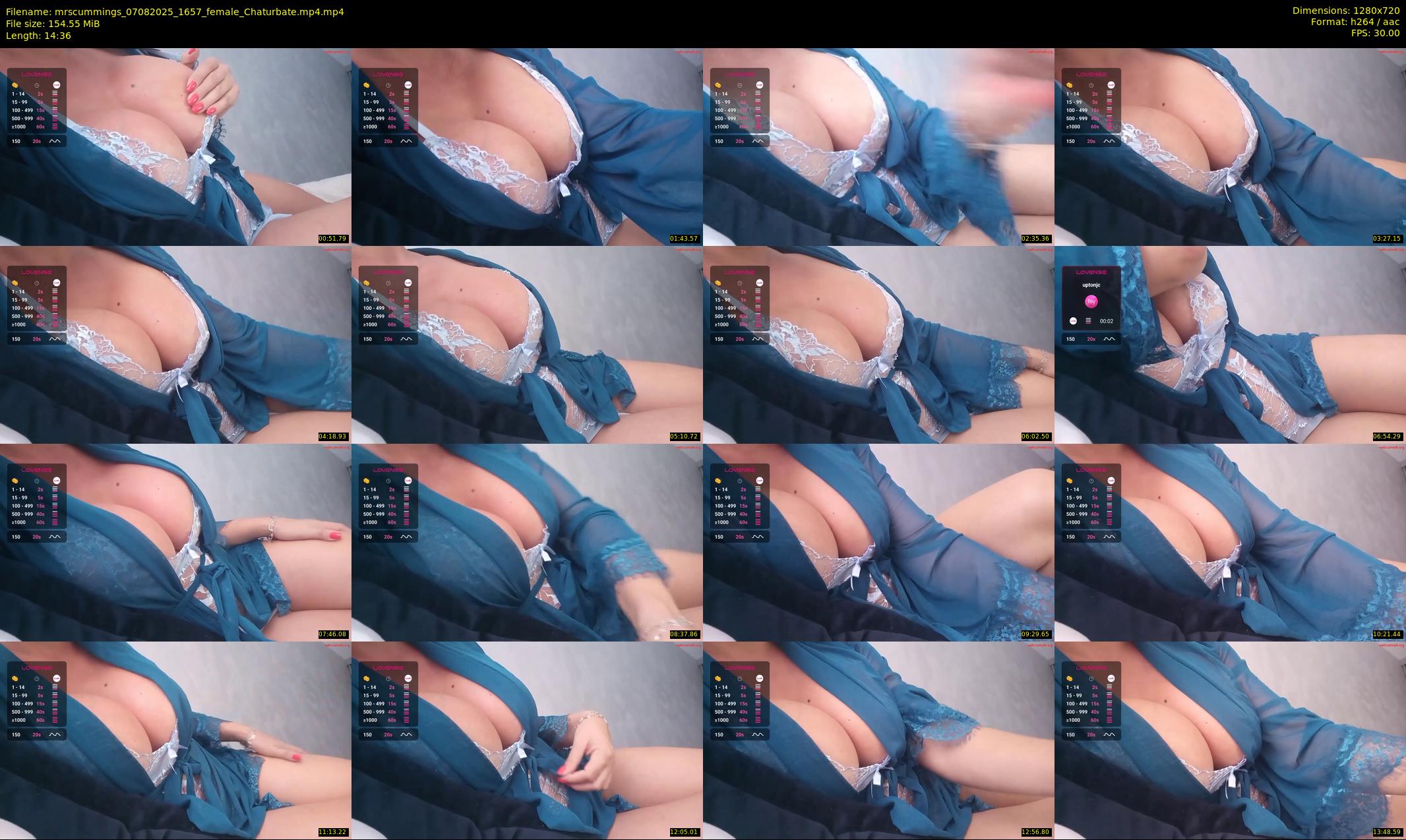 mrscummings — 15 minute Chaturbate female cam show recording, 720p, Aug 7, 2025
