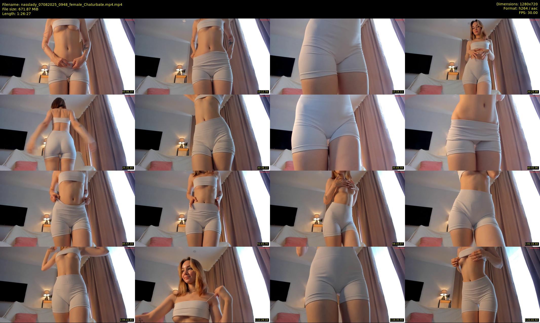nasslady — 87 minute Chaturbate female cam show recording, 720p, Aug 7, 2025