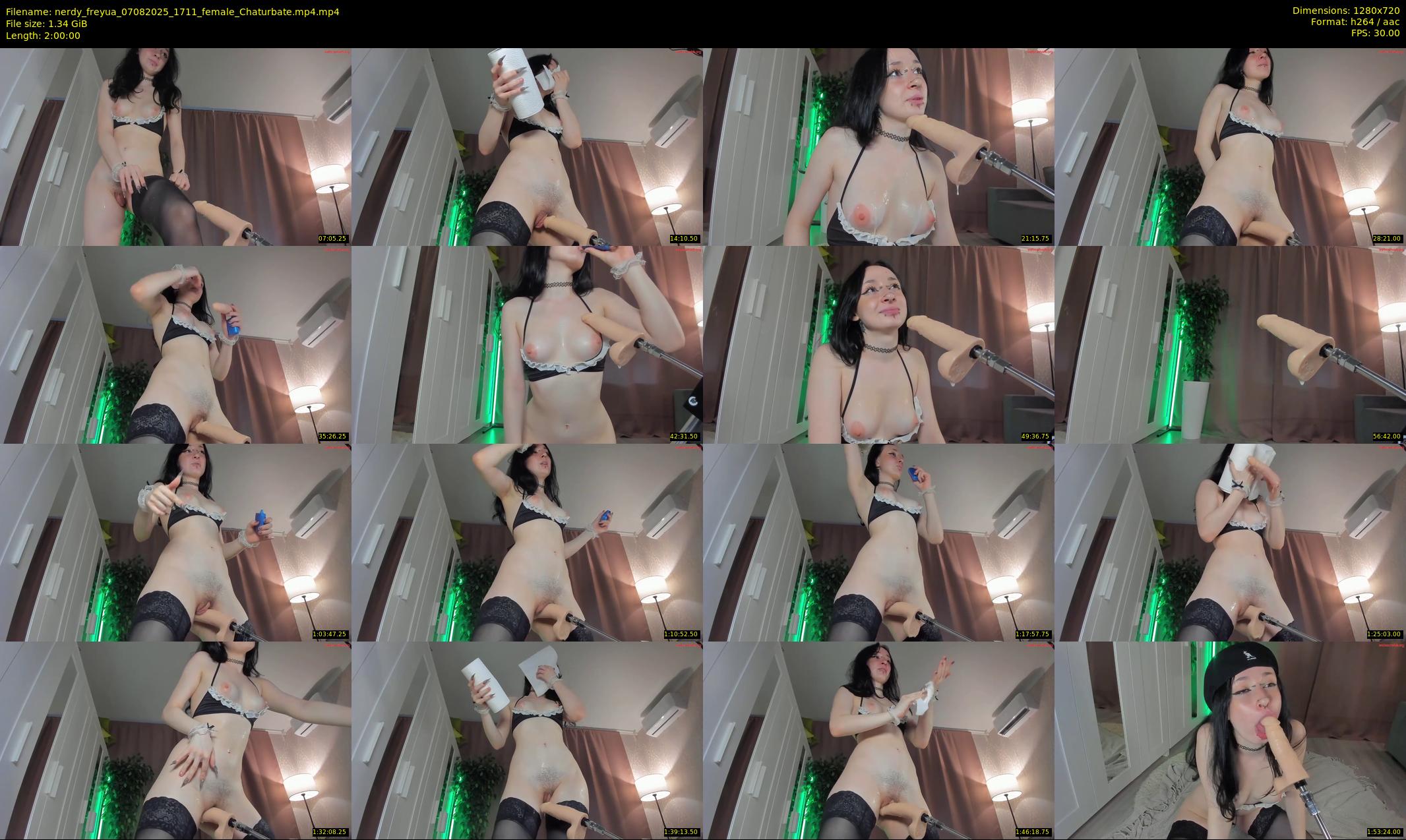 nerdy_freyua — 120 minute Chaturbate female cam show recording, 720p, Aug 7, 2025