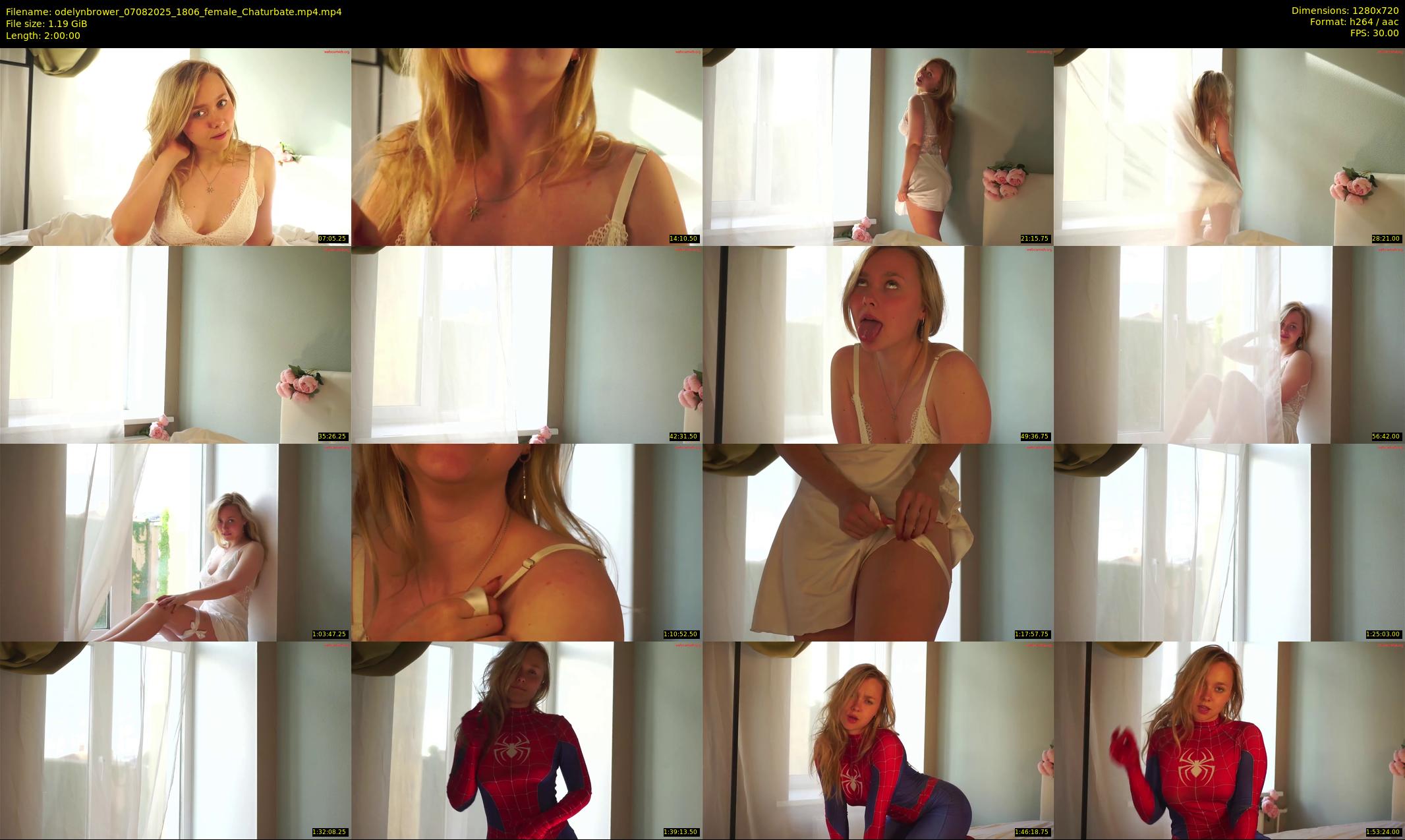 odelynbrower — 120 minute Chaturbate female cam show recording, 720p, Aug 7, 2025