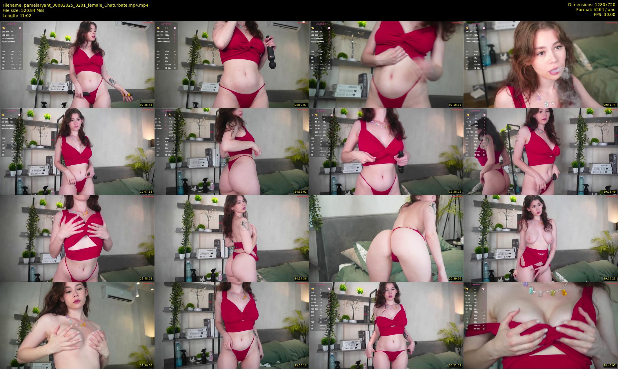 pamelaryant — 42 minute Chaturbate female cam show recording, 720p, Aug 8, 2025