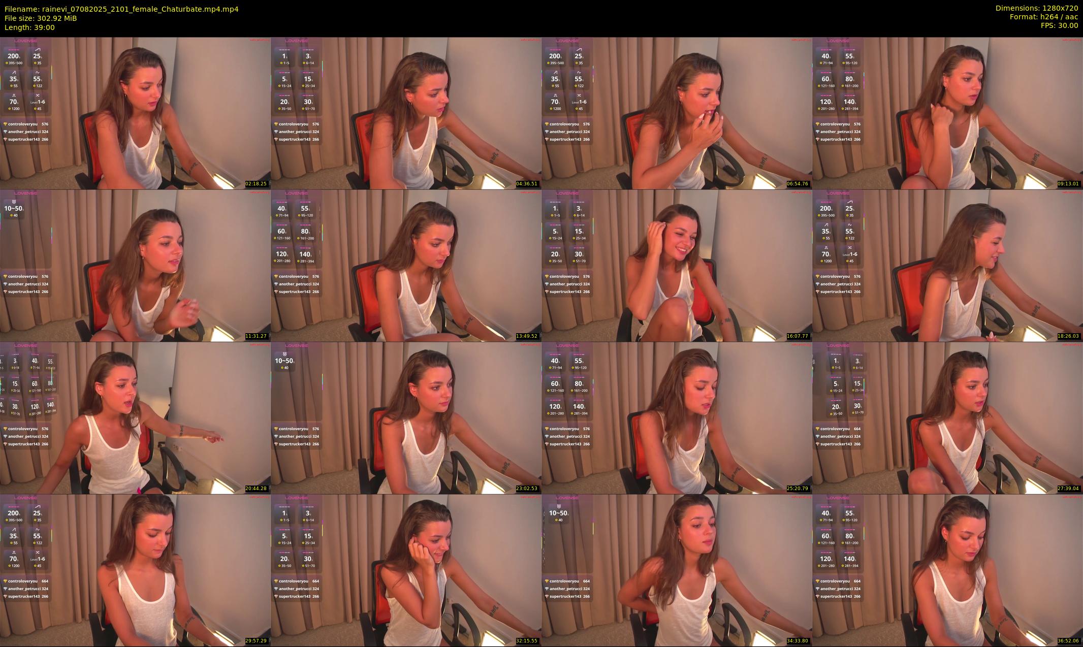 rainevi — 39 minute Chaturbate female cam show recording, 720p, Aug 7, 2025