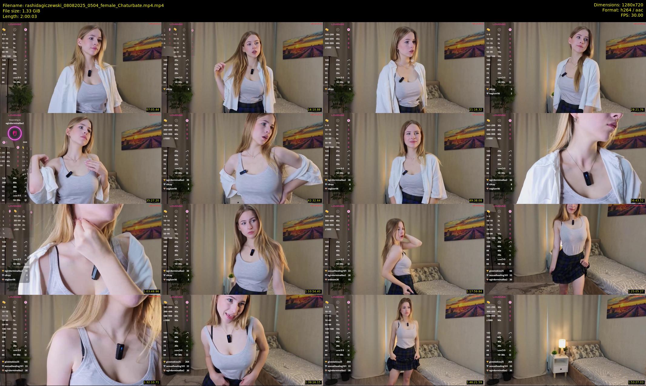 rashidagiczewski — 121 minute Chaturbate female cam show recording, 720p, Aug 8, 2025