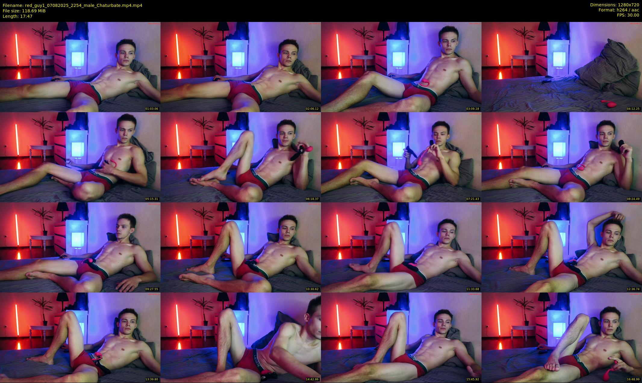 red_guy1 — 18 minute Chaturbate male cam show recording, 720p, Aug 7, 2025