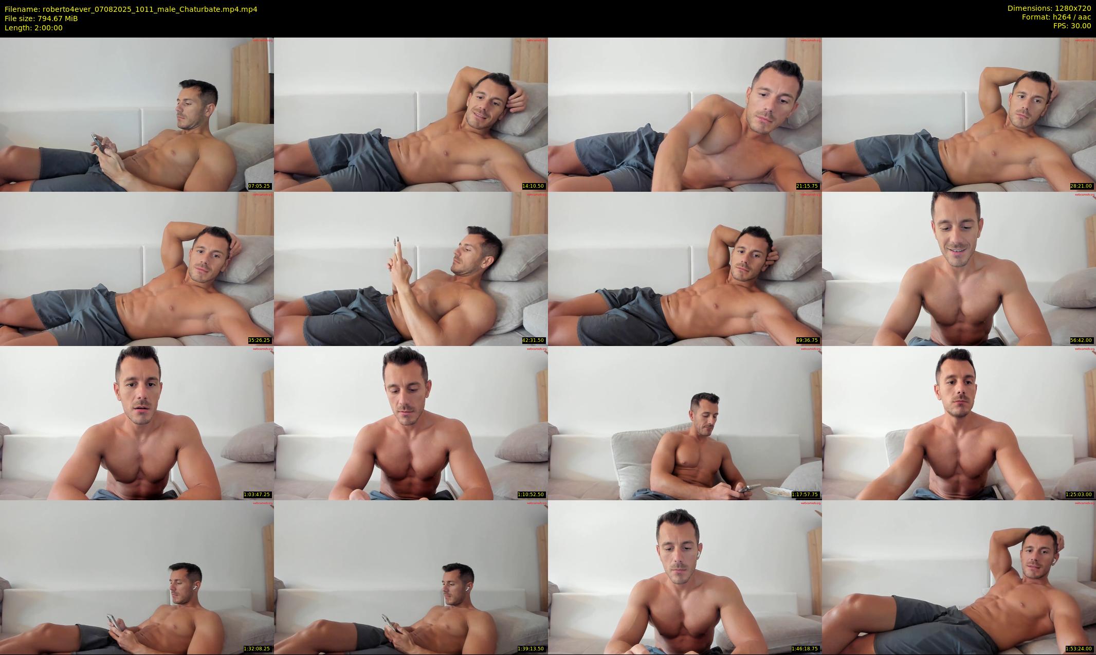 roberto4ever — 120 minute Chaturbate male cam show recording, 720p, Aug 7, 2025