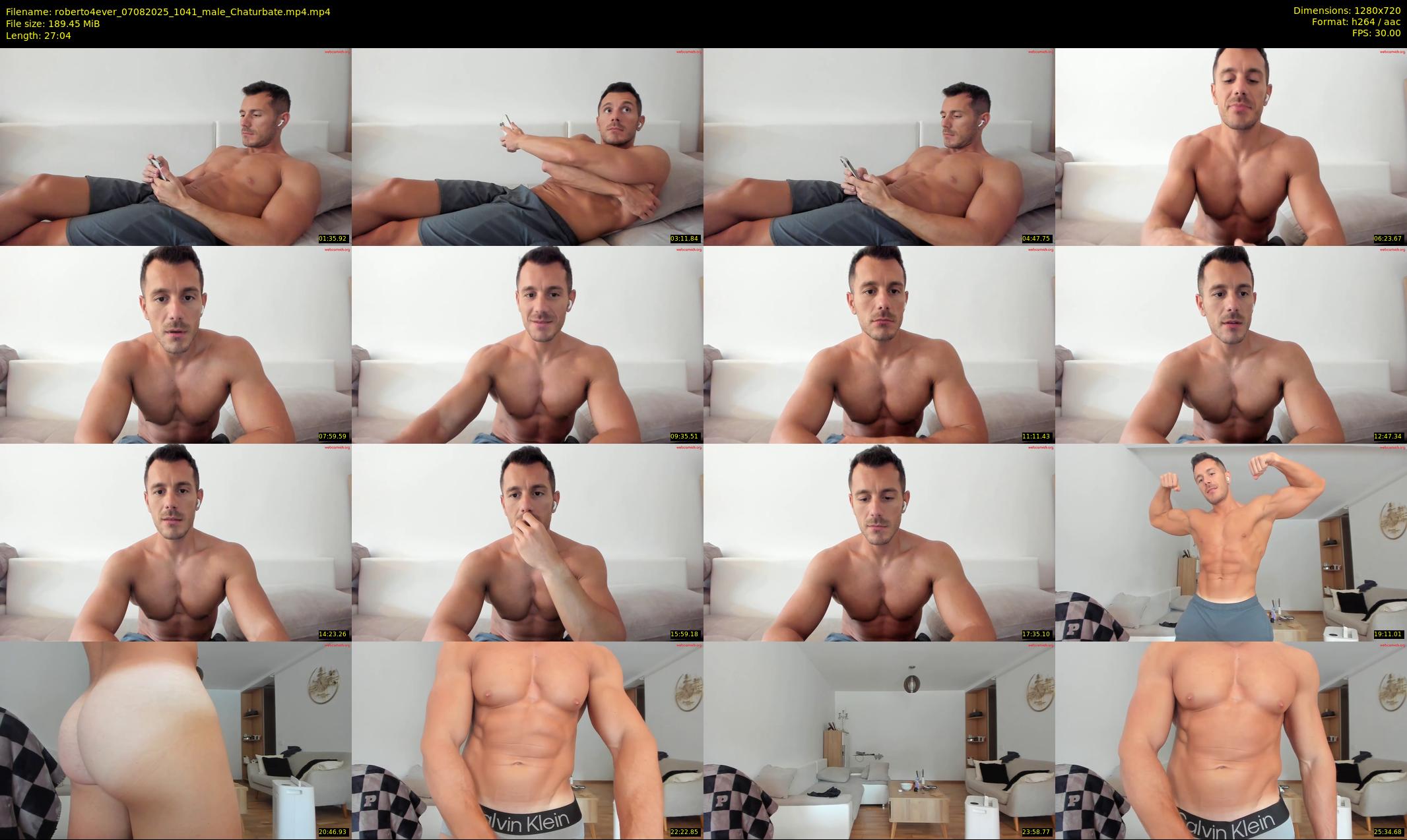 roberto4ever — 28 minute Chaturbate male cam show recording, 720p, Aug 7, 2025