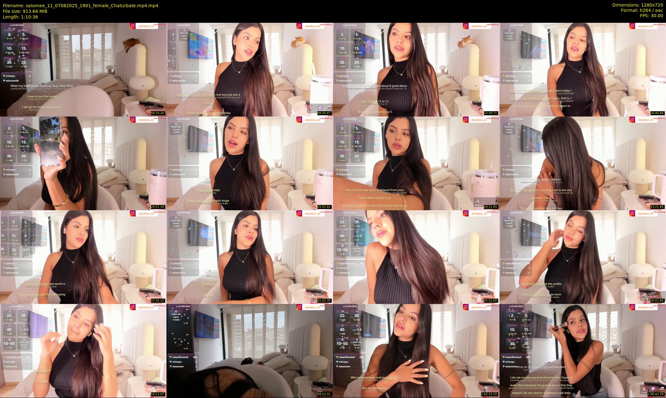salomee_11 — 71 minute Chaturbate female cam show recording, 720p, Aug 7, 2025