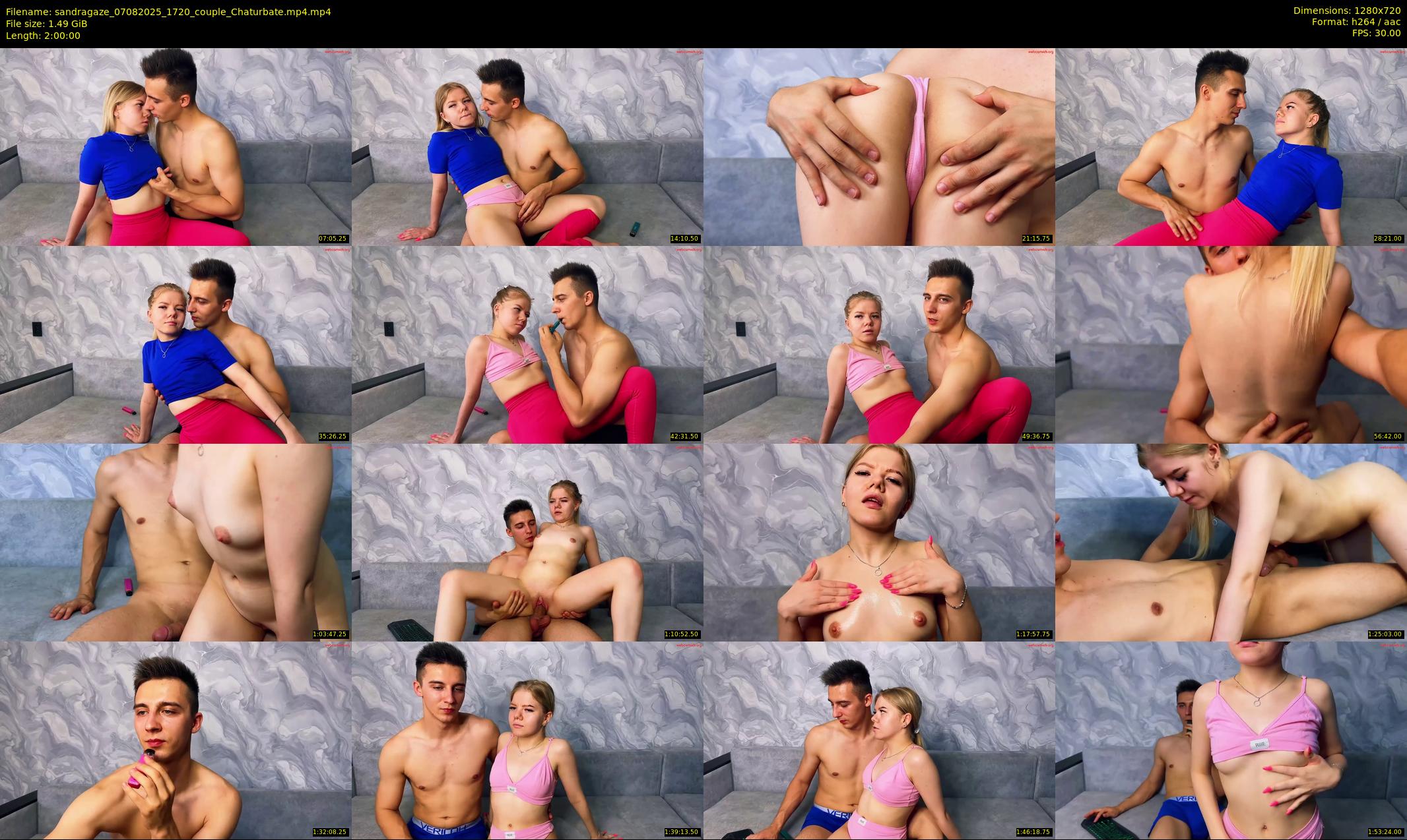 sandragaze — 120 minute Chaturbate couple cam show recording, 720p, Aug 7, 2025