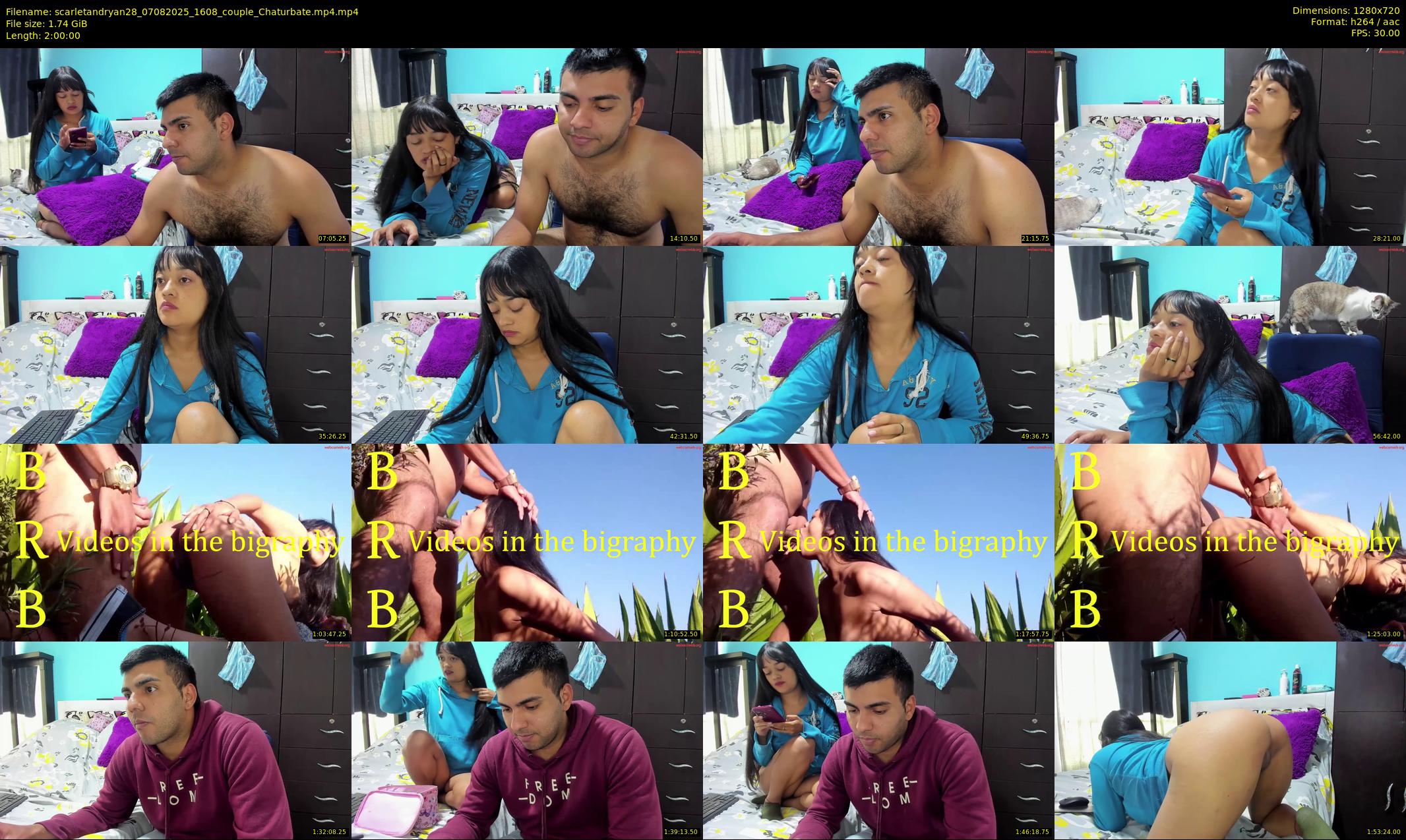 scarletandryan28 — 120 minute Chaturbate couple cam show recording, 720p, Aug 7, 2025