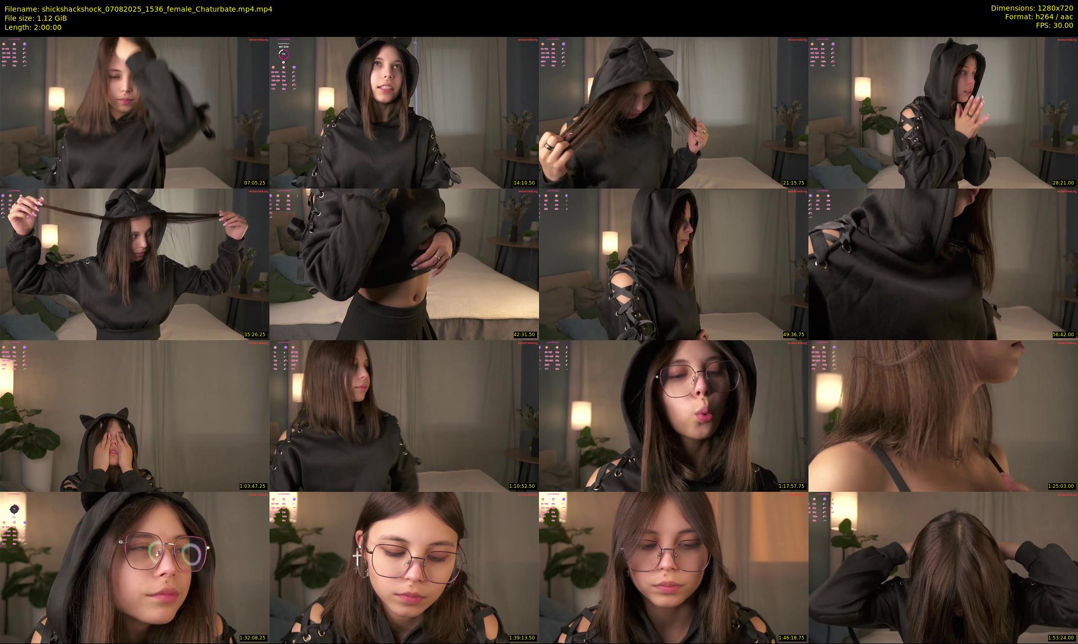shickshackshock — 120 minute Chaturbate female cam show recording, 720p, Aug 7, 2025