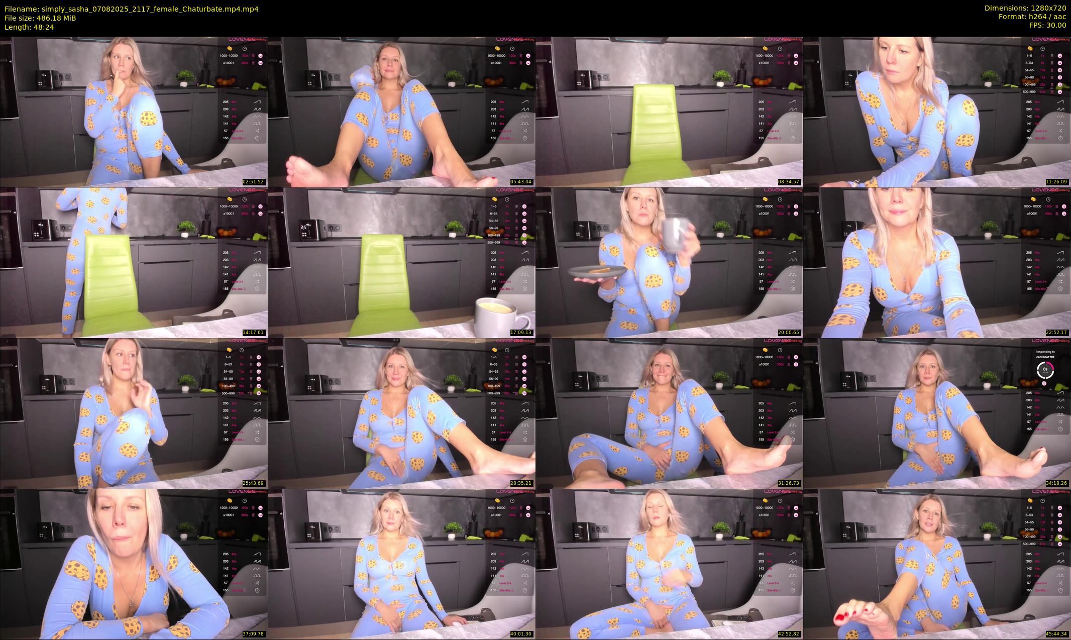 simply_sasha — 49 minute Chaturbate female cam show recording, 720p, Aug 7, 2025
