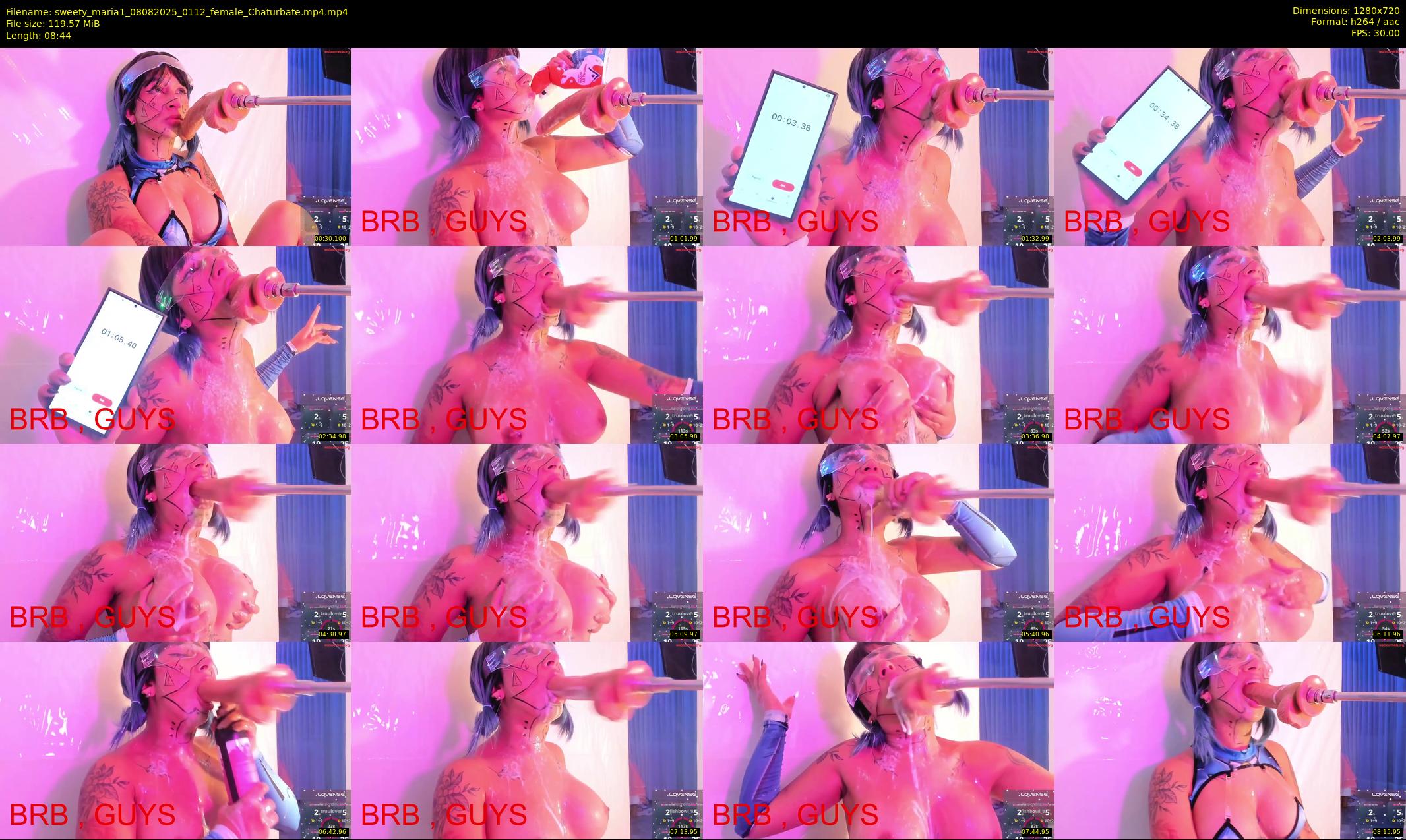 sweety_maria1 — 9 minute Chaturbate female cam show recording, 720p, Aug 8, 2025
