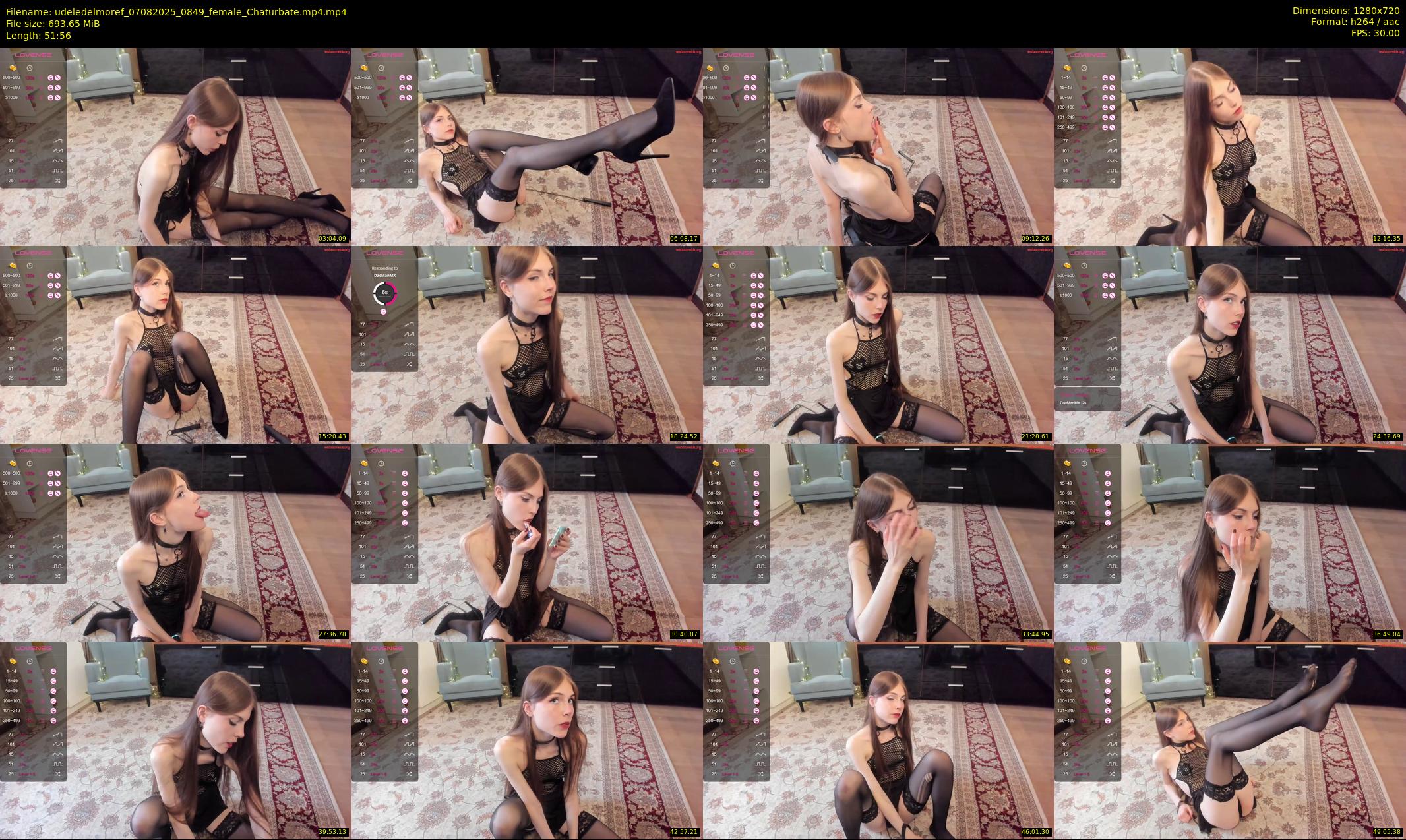 udeledelmoref — 52 minute Chaturbate female cam show recording, 720p, Aug 7, 2025