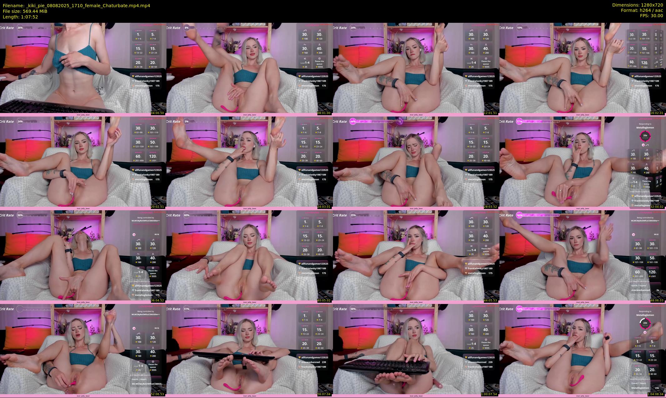 _kiki_pie — 68 minute Chaturbate female cam show recording, 720p, Aug 8, 2025