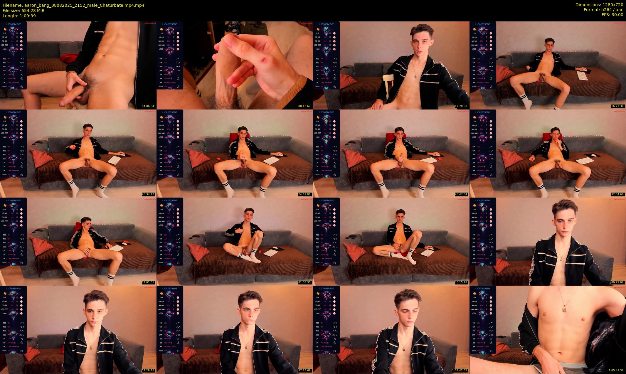 aaron_bang — 70 minute Chaturbate male cam show recording, 720p, Aug 8, 2025
