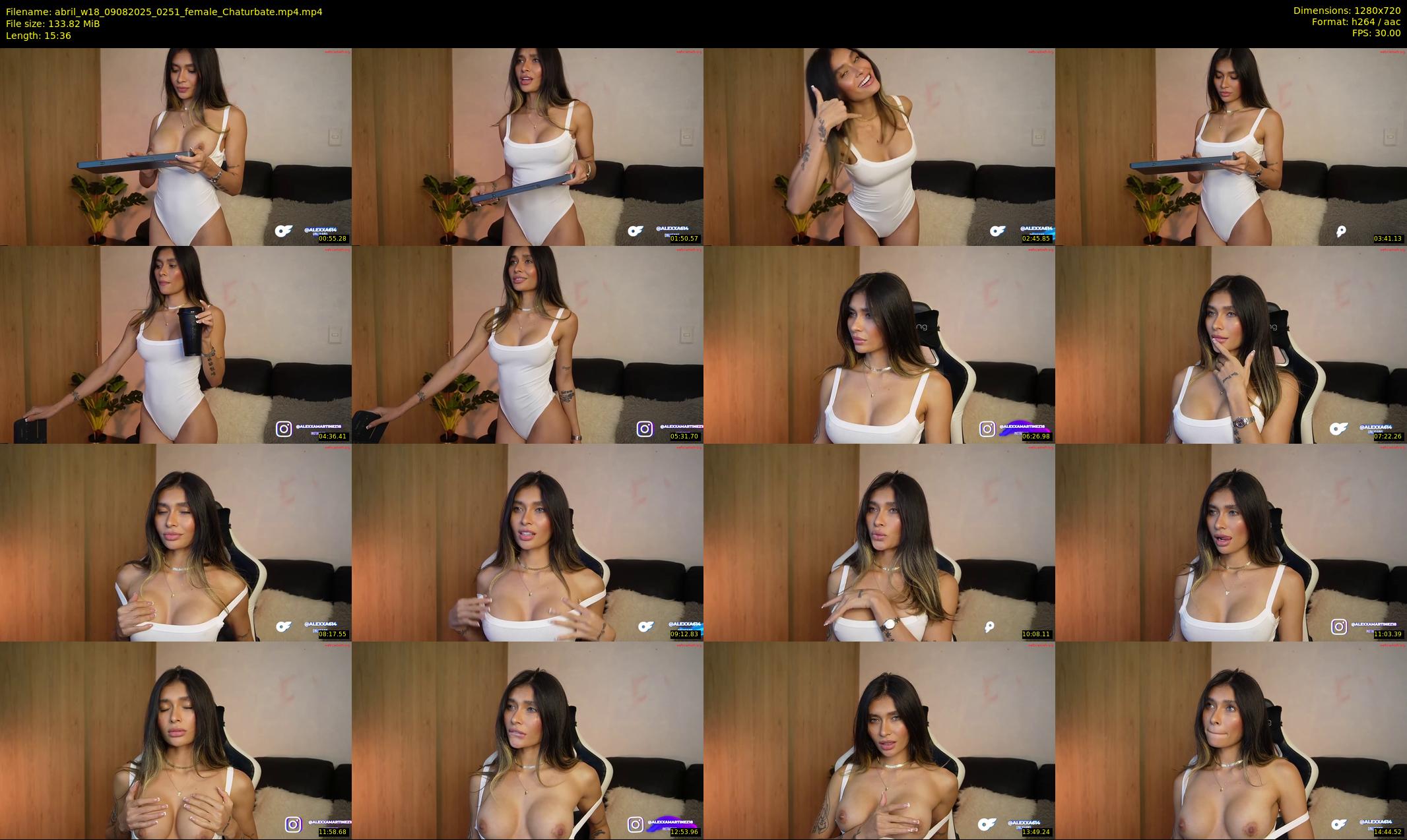abril_w18 — 16 minute Chaturbate female cam show recording, 720p, Aug 9, 2025