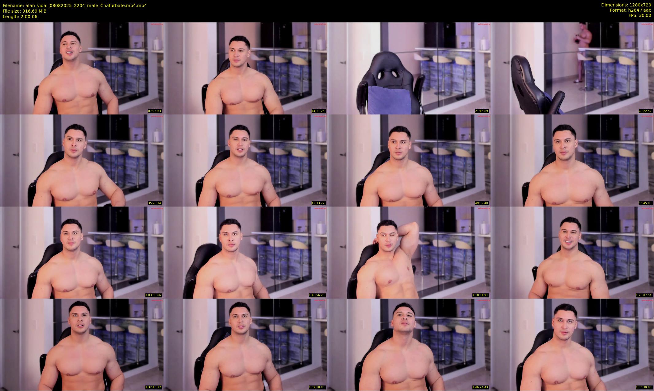 alan_vidal — 121 minute Chaturbate male cam show recording, 720p, Aug 8, 2025