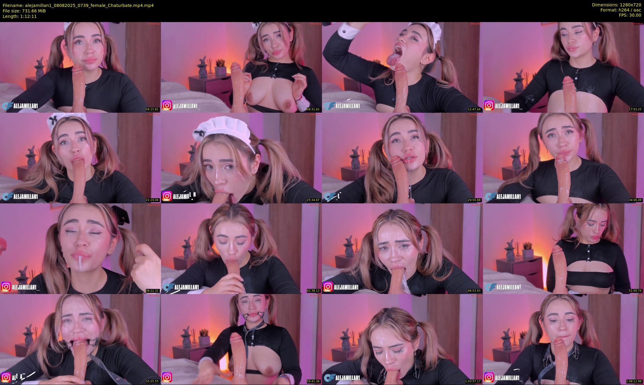 alejamillan1 — 73 minute Chaturbate female cam show recording, 720p, Aug 8, 2025