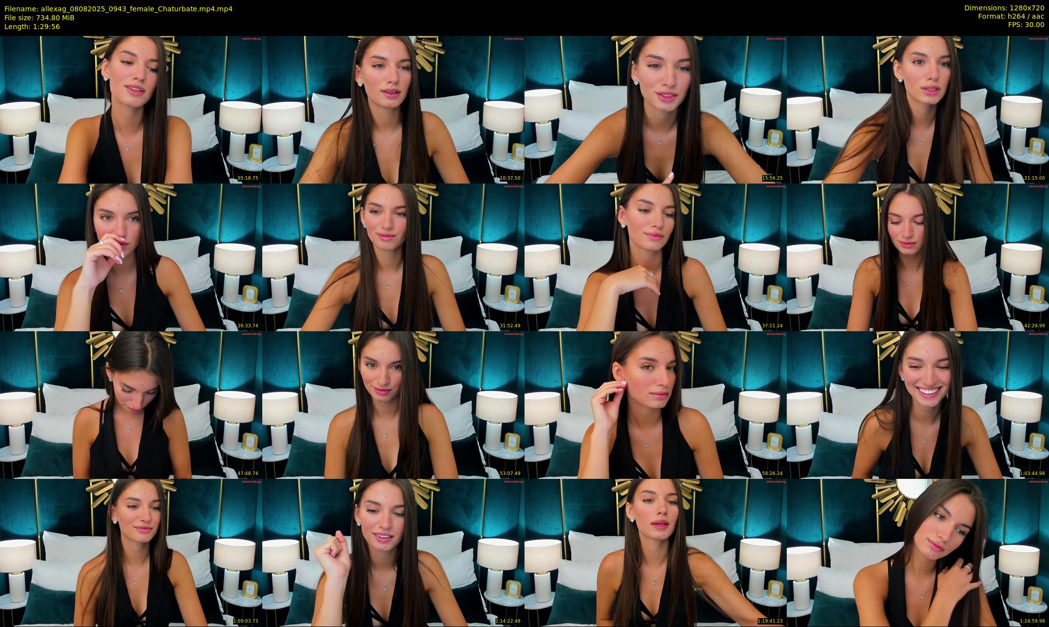 allexag — 90 minute Chaturbate female cam show recording, 720p, Aug 8, 2025